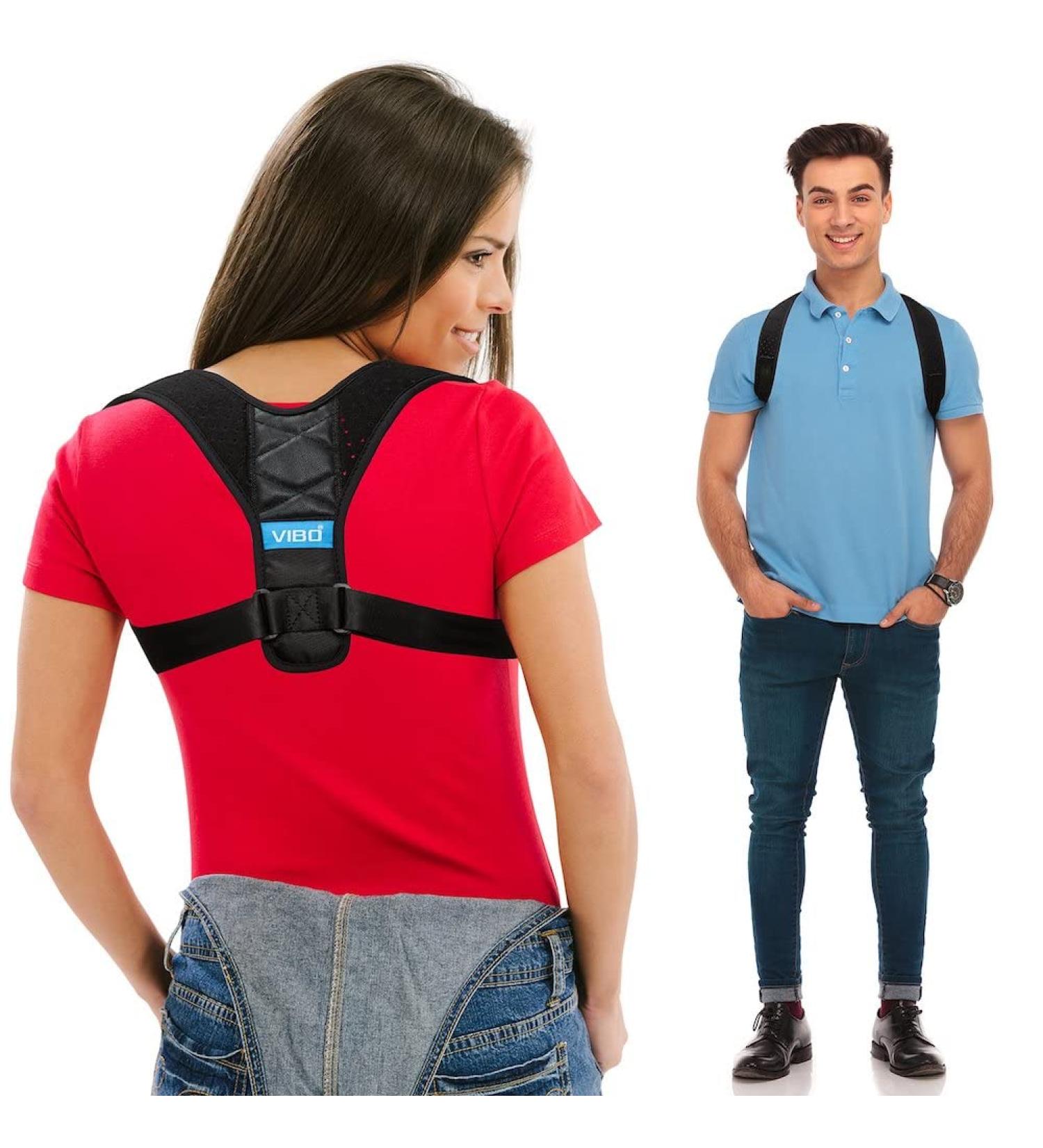 Posture Corrector for Men and Women - Adjustable Back Brace for Upper Back Support - Clavicle Support Device for Thoracic Kyphosis & Shoulder - Neck Pain Relief - Fits Chest Size 35-41 - Buy Online on GoSupps.com