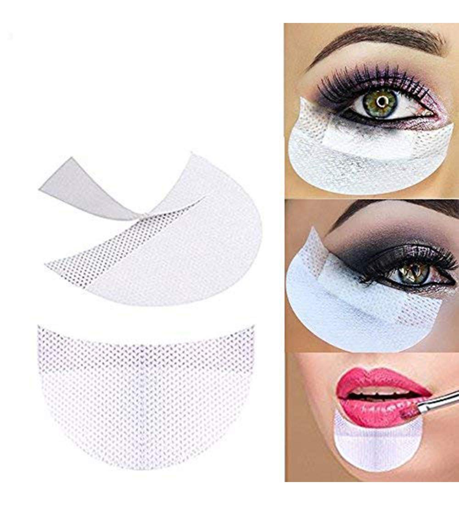 YiKiMira Disposable Eyeshadow Protection Pads - 100 Pcs Beauty Eye Pads for Makeup Cosmetic Accessories - Buy Online on GoSupps.com