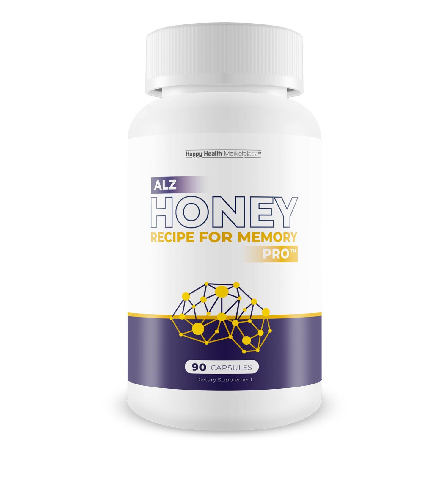 ALZ Honey Recipe for Memory - Our Best Brain Focus and Memory Supplement - Brain Booster Mental Clarity and Focus Supplements - Japanese Honey Trick Brain Health - Nootropics Brain Support Supplement - Buy Online on GoSupps.com