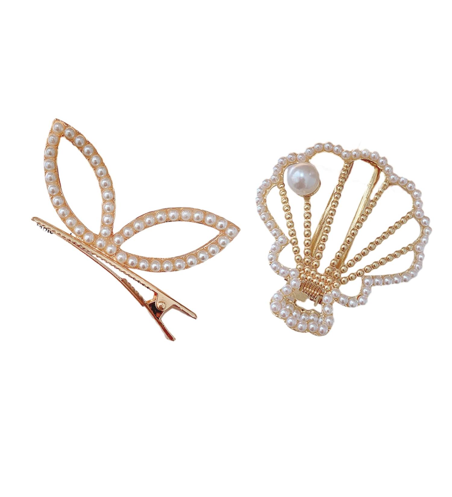 Shell Hair Accessories - Pearl Hair Clips And More Perfect Shell Accessories For Women Cowrie Shells For Hair Hair Clip Set Shell Hairpins As Birthday Gifts For Children Family Friends Women - Buy Online on GoSupps.com