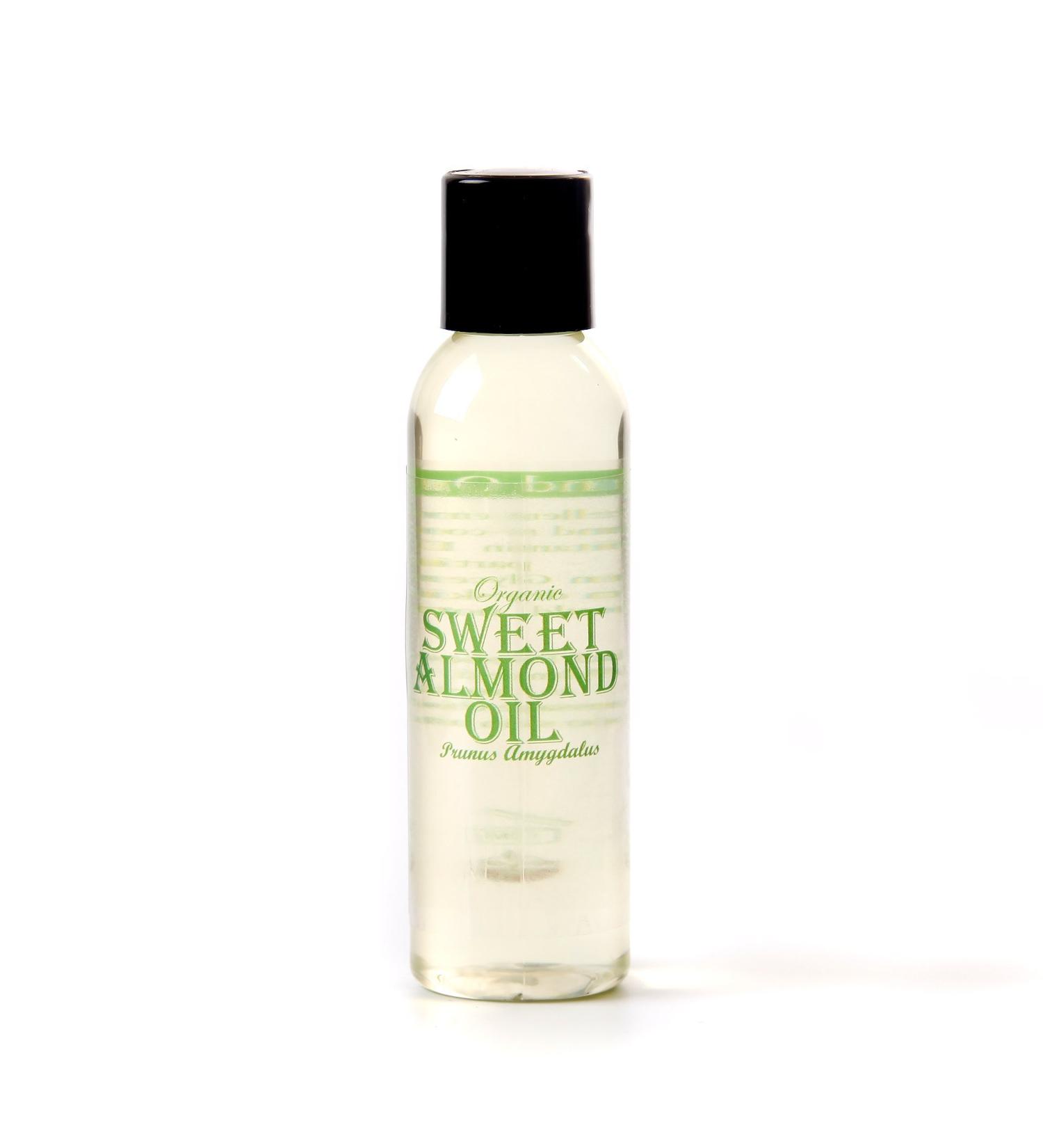 Mystic Moments Sweet Almond Virgin Organic Carrier Oil - 125ml | 100% Pure & Natural for Skincare - Buy Online on GoSupps.com