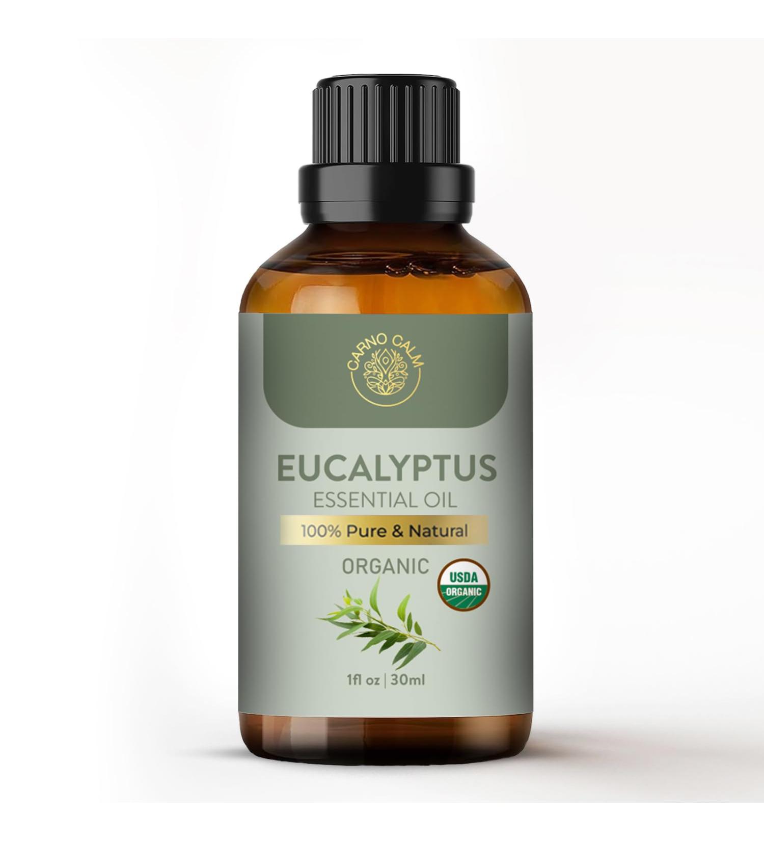 Carno Calm Eucalyptus Oil for Diffuser | 100% Pure and Natural Eucalyptus Essential Oil | for Aromatherapy Bath Humidifier Hair | 30ml Eucalyptus 30 ml (Pack of 1) - Buy Online on GoSupps.com