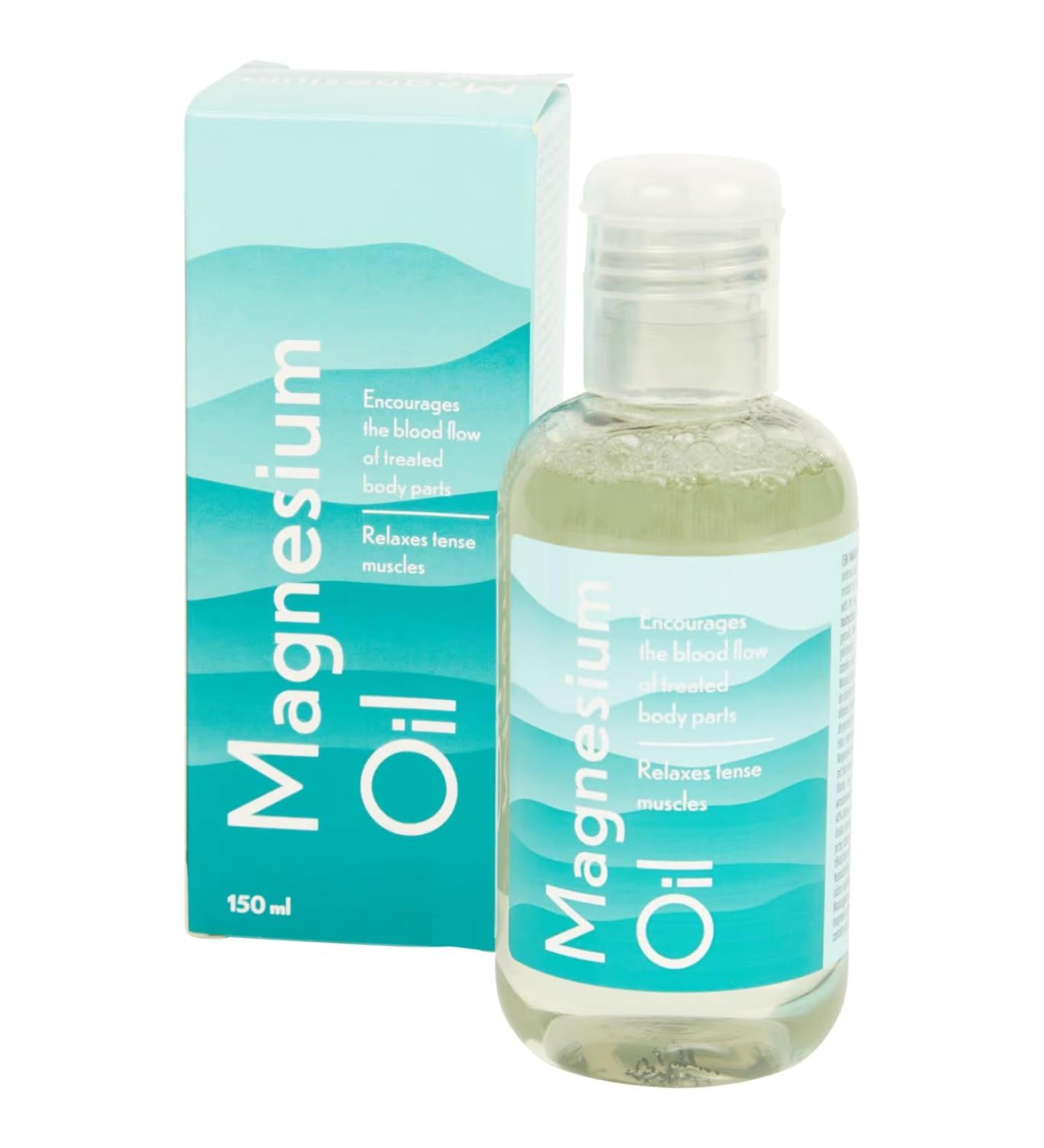 2x 150ml magnesium oil Improves blood circulation. Against sore muscles