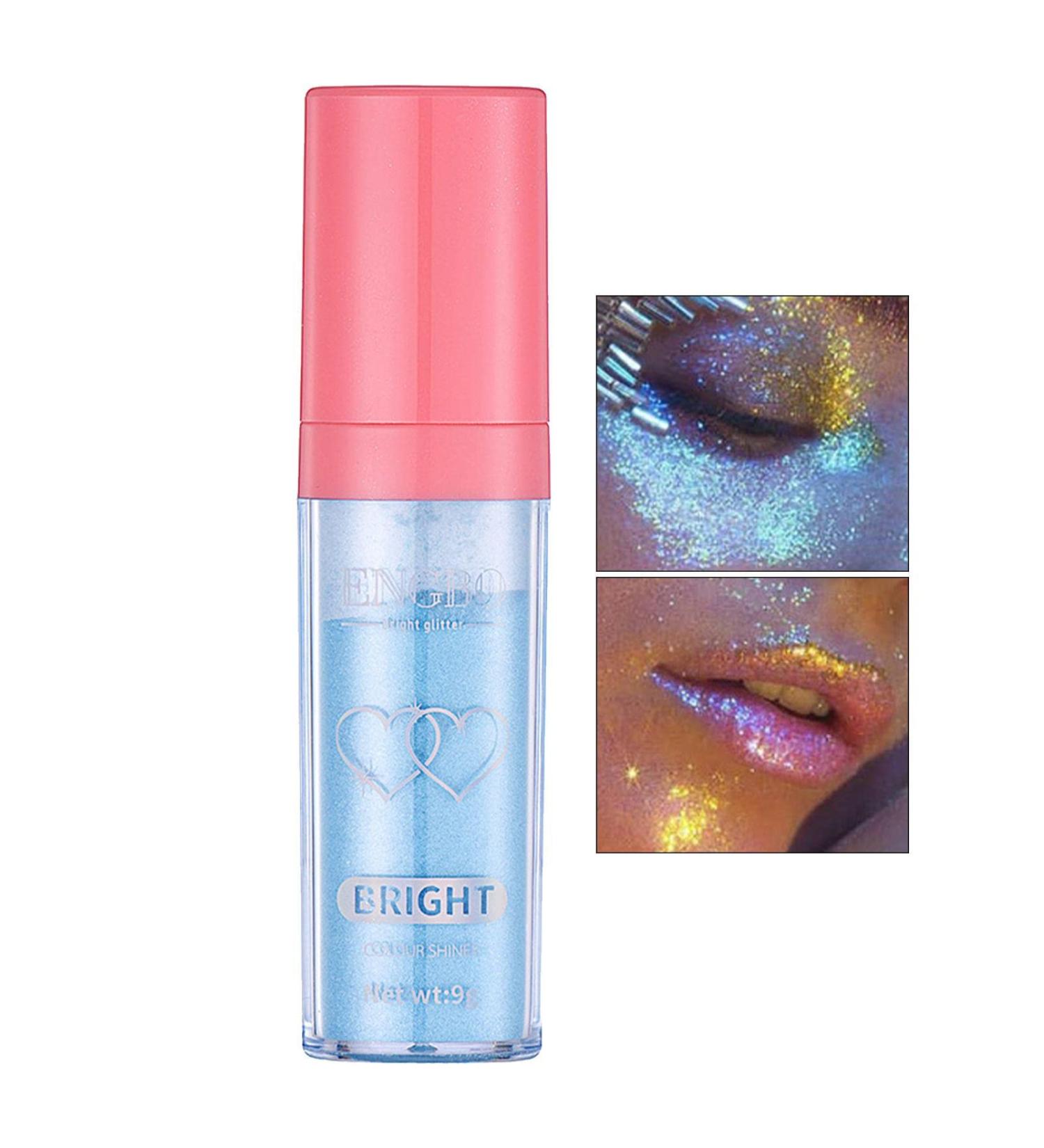 Face Highlighter Powder | Fairy Highlight Patting Powder Highlighter Three-Dimensional 9g Body Shimmer High Gloss Natural Face Powder Makeup Face er Rowces 05#blue - Buy Online on GoSupps.com