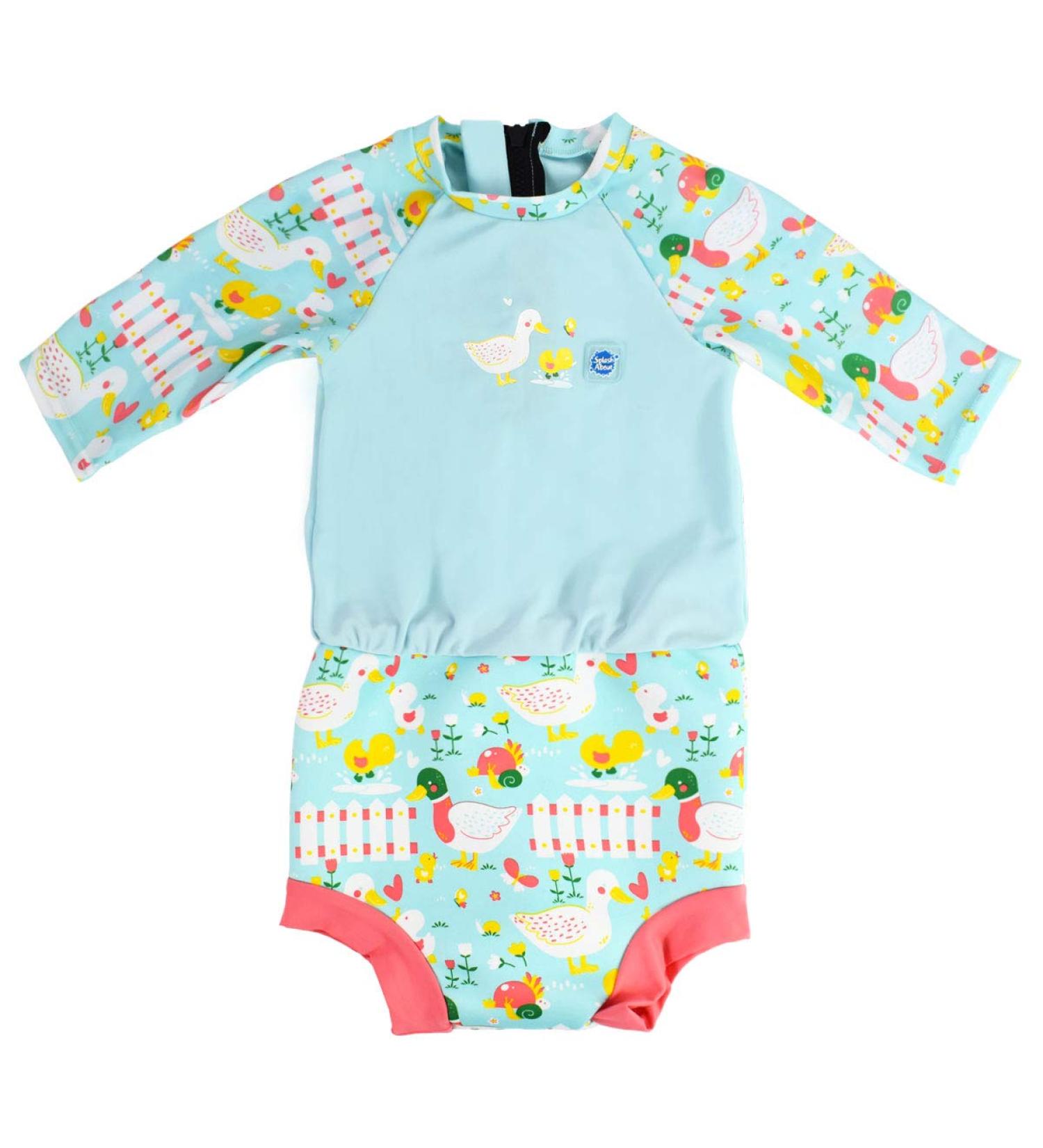 Splash About Happy Nappy Sunsuit Little Ducks 6-14 Months