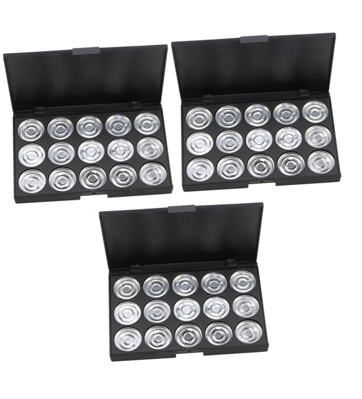 Didiseaon 3pcs 15 Empty Cosmetic Travel Cosmetic Case Eyeshadow Palette Empty Makeup Cosmetic Box Concealer - Buy Online on GoSupps.com