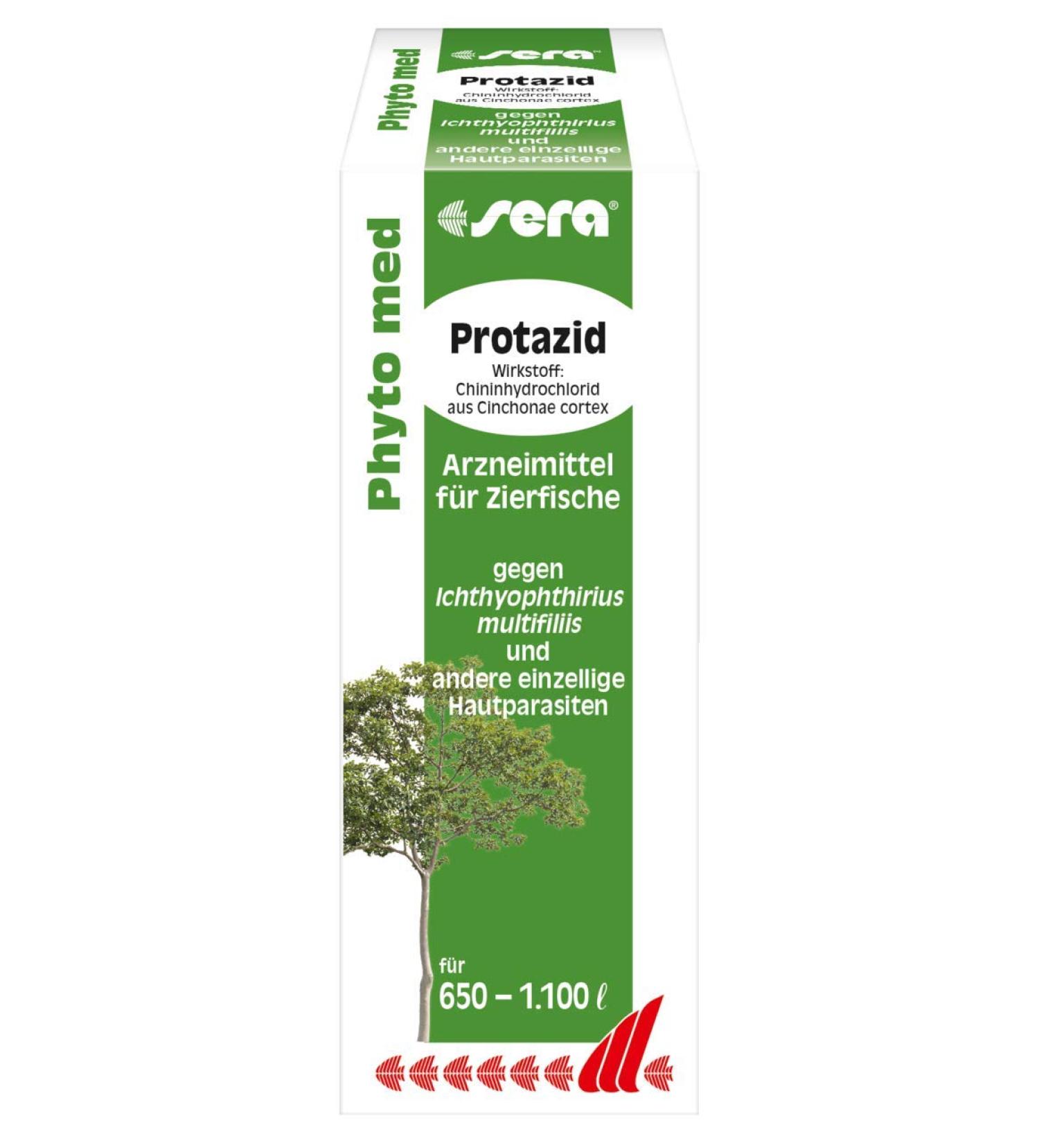 Buy Sera Phyto Med Protazid 100 ml - Herbal Medicine for Ichthyophthirius Multifiliis & Skin Parasites | International Shipping Available - Buy Online on GoSupps.com