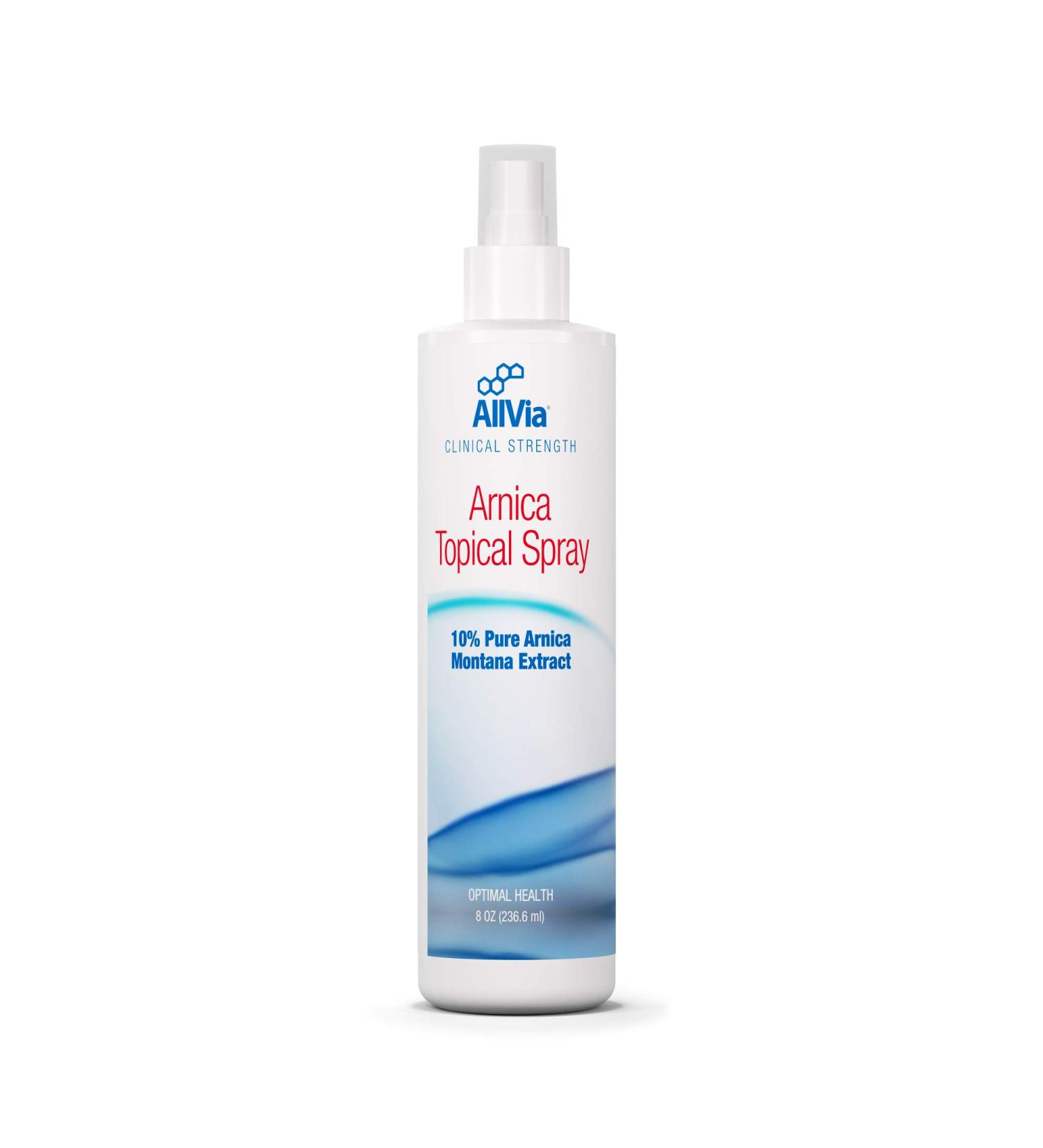Allvia Arnica Topical Spray 8oz - Clinical Strength Arnica Montana Extract - Paraben Free - Buy Online on GoSupps.com