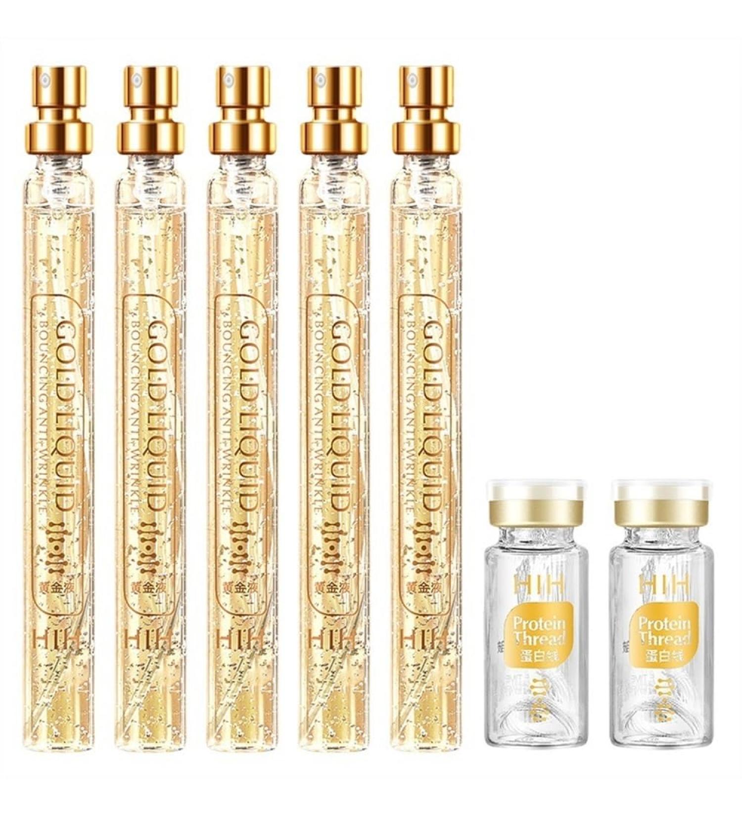 Protein Thread Lifting Set Soluble Protein Thread and Nano Gold Essence Combination Absorbable Collagen Thread for Face Lift (Color : 1Count (Pack of 1)) - Buy Online on GoSupps.com