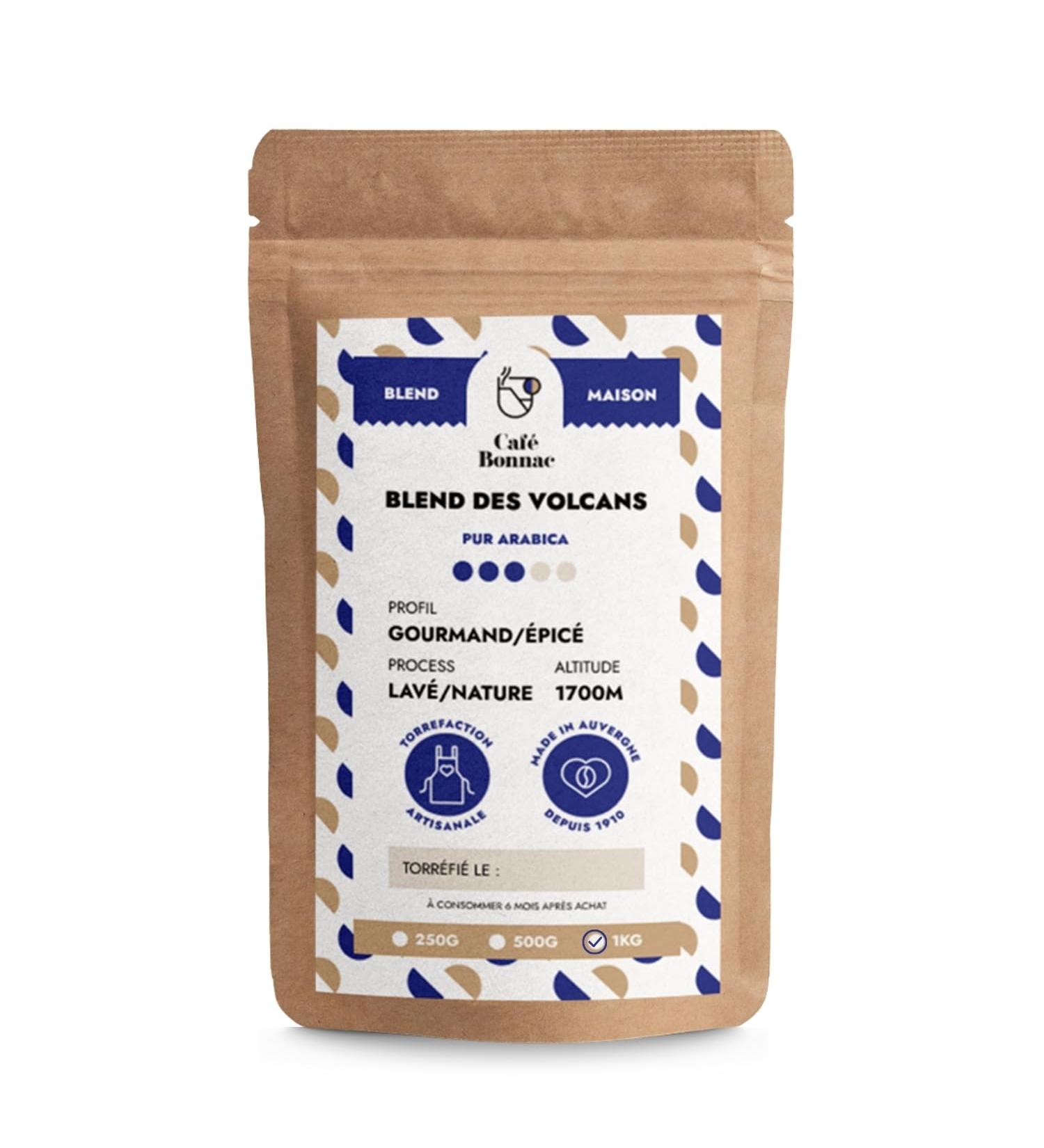  cafe bonnac Caf Bonnac Ground Coffee Blend Des Volcanoes 1kg | 100% Arabica Roasted in France | Notes of Dark Chocolate Spices and Dried Fruits | Harmonious Blend | Compatible Filter Piston & Soft Methods - Buy Online on GoSupps.com