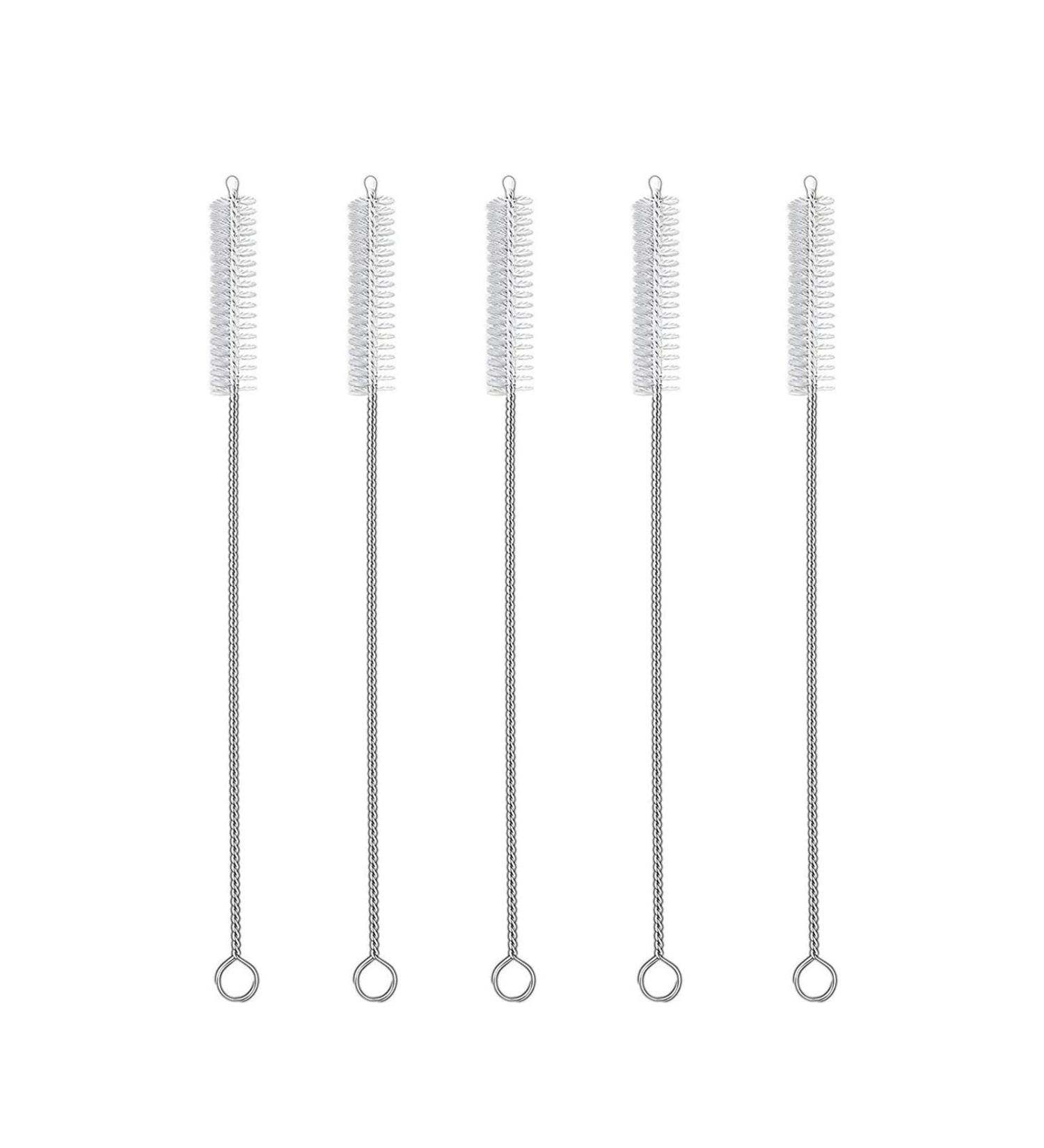 Pipe Straw Cleaner Brush(5 Pack) Bristle Cleaner for Stainless Steel Drinking Straws for Cleaning Pipe Straw Sippy Cup Bottle and Tube - Buy Online on GoSupps.com