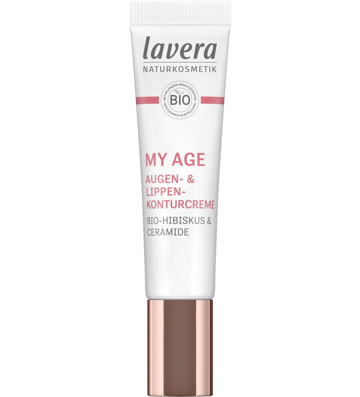 lavera MY AGE Eye & Lip Contour Cream - Reduces Wrinkles & Fine Lines - Firms the Eye & Lip Contour of Mature Skin - Vegan - Natural Cosmetics - 15 ml - Buy Online on GoSupps.com