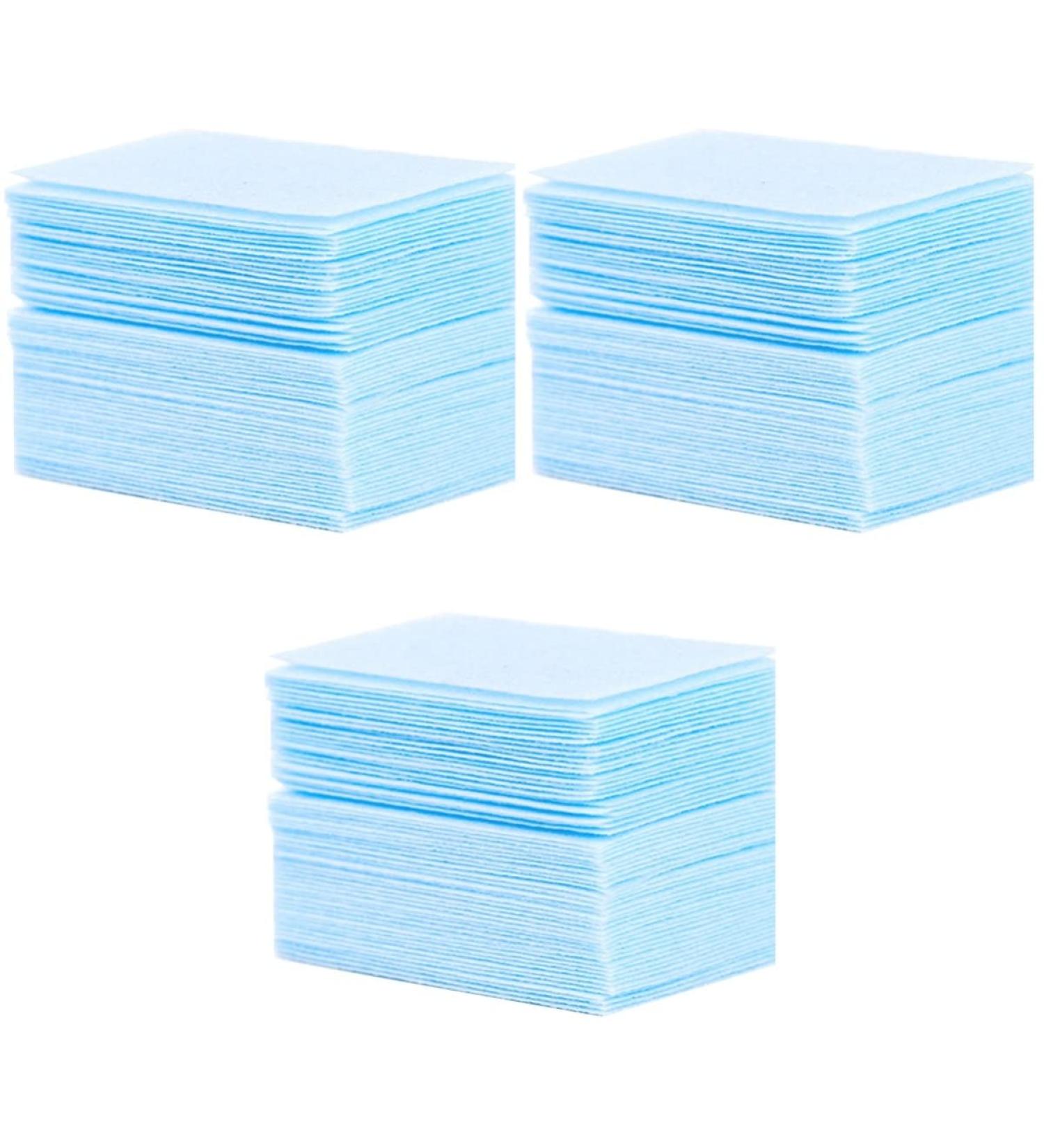 1800 Pcs Minkissy Nail Polish Remover Cotton Pads - Disposable Makeup & Nail Dip Remover - Sky Blue Cotton Squares - Buy Online on GoSupps.com