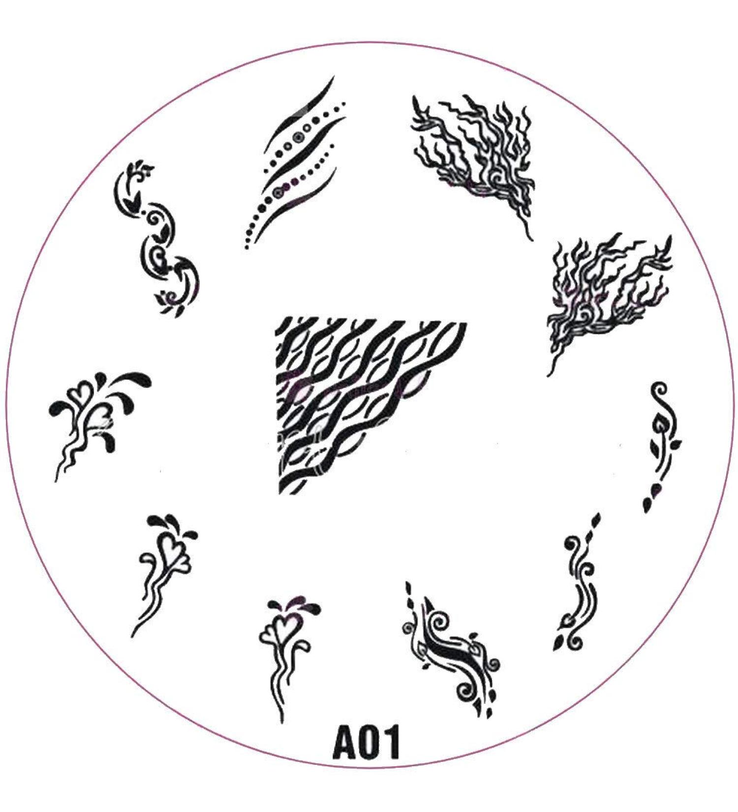 ++SPECIAL ITEM++ Stamping stencil A-Series: A01 tendril ornaments