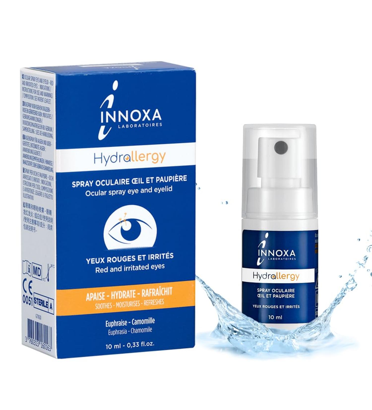 Innoxa Laboratory Innoxa Eye Spray for red and irritated eyes odorless and colorless natural against eye fatigue 10 ml - Buy Online on GoSupps.com
