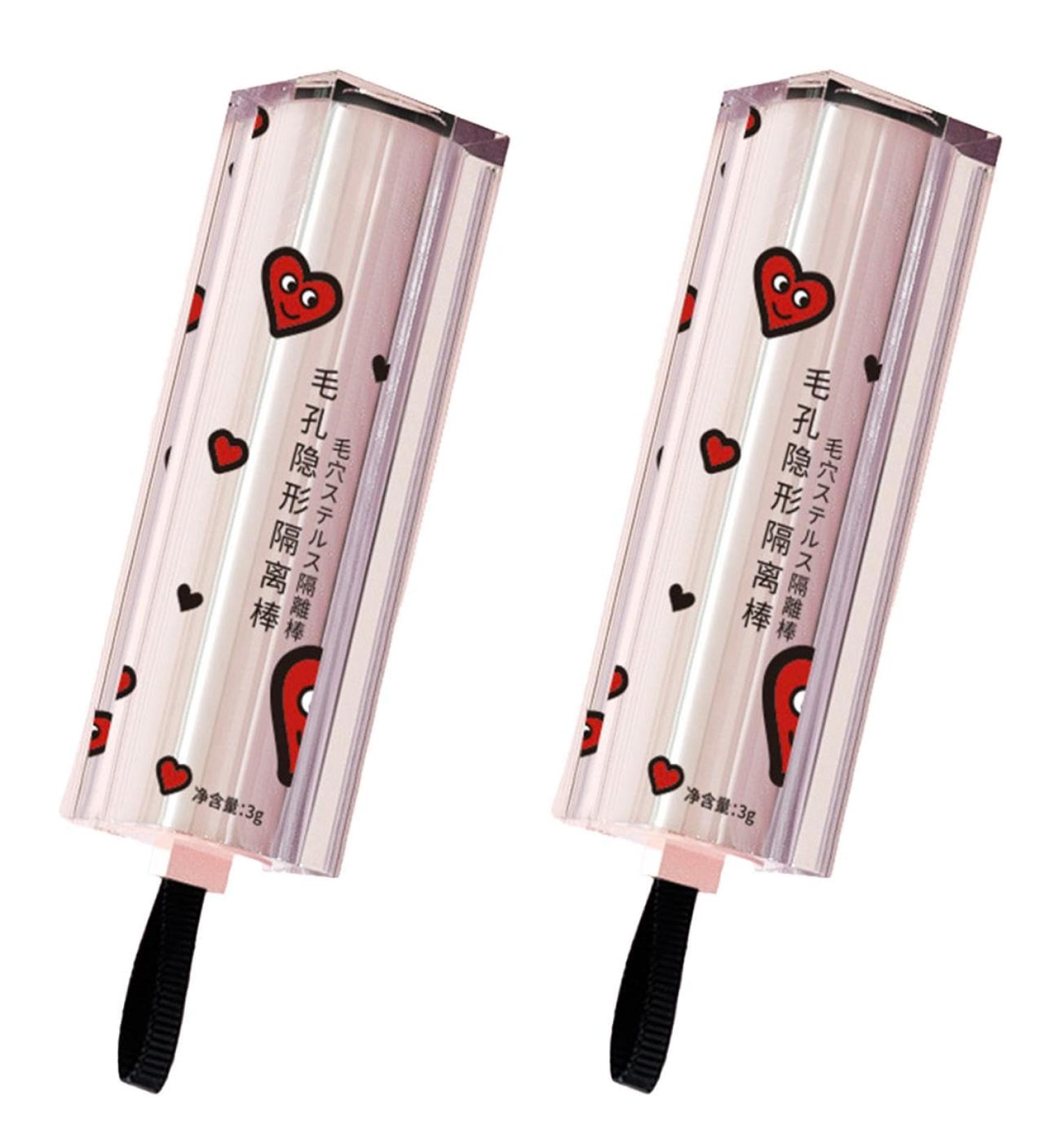 Magical Pore Eraser Waterproof Face Primer Stick Pore Eraser Primer Matte Priming Makeup Blur Stick Instant Face Tightener Primer Invisible Pore Hydrating Primer Face Shimmer Stick (2 pcs Large) - Buy Online on GoSupps.com