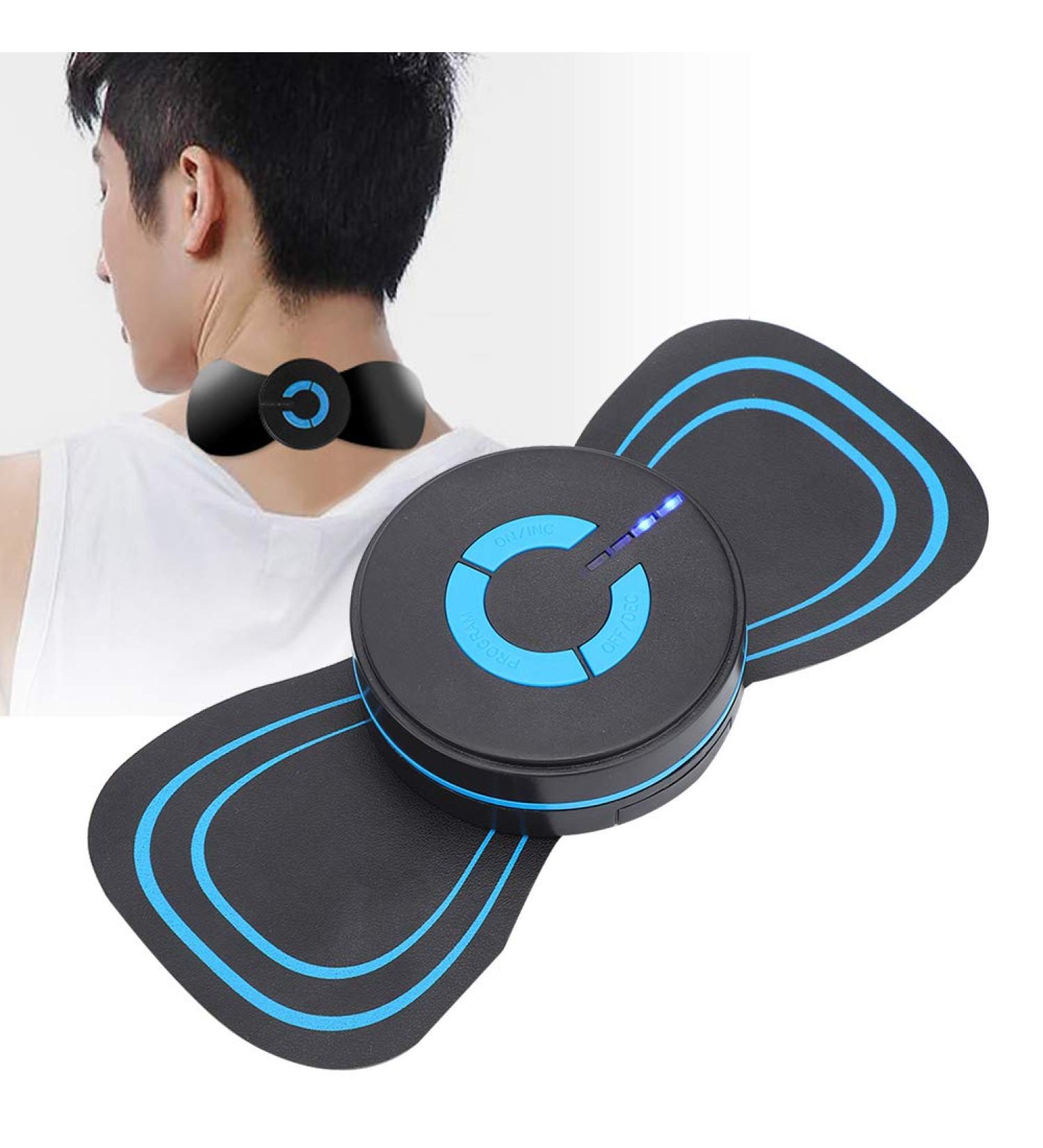 Electrical Neck Massage Device Cervical Massage Pad with EMS Technology 6 Modes & Intensities for Pressure Relief Mini Neck Massager (Battery Not Included) | International Shipping - Buy Online on GoSupps.com