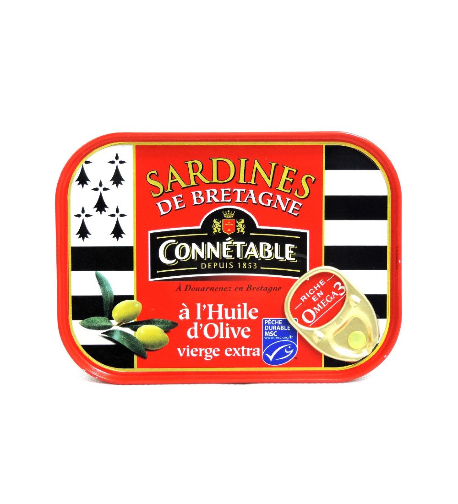 Conn table - Sardines De Bretagne l'Huile d'Olive - 135g