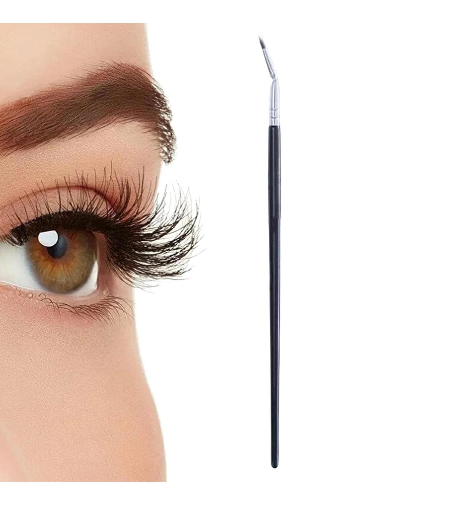 Angled Eyelash Brush 120 degree angled mascara detail brush Mascara Brush Eyeliner Detail Brush Eyelash Makeup Brush Angled Eyeliner Brush for Makeup Tebinzi - Buy Online on GoSupps.com