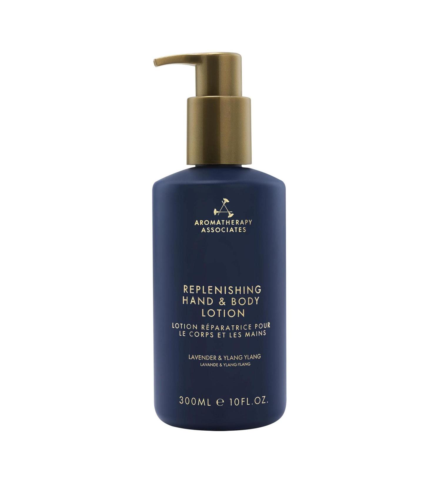 Aromatherapy Associates Replenishing Hand And Body Lotion - Softer & Silkier Hands Hydrate Replenish - Sweet Almond Oil Shea Butter Lavender Ylang Ylang Ho Wood Essential Oil Replenishing Hand & Body Lotion - Buy Online on GoSupps.com