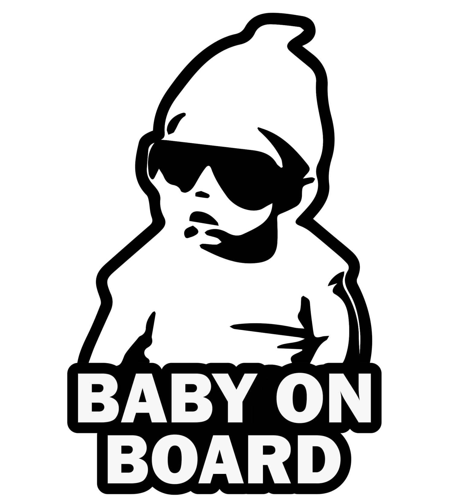 TOTOMO Baby on Board Sticker - Funny Carlos from The Hangover Safety Decal for Cars - Buy Online on GoSupps.com