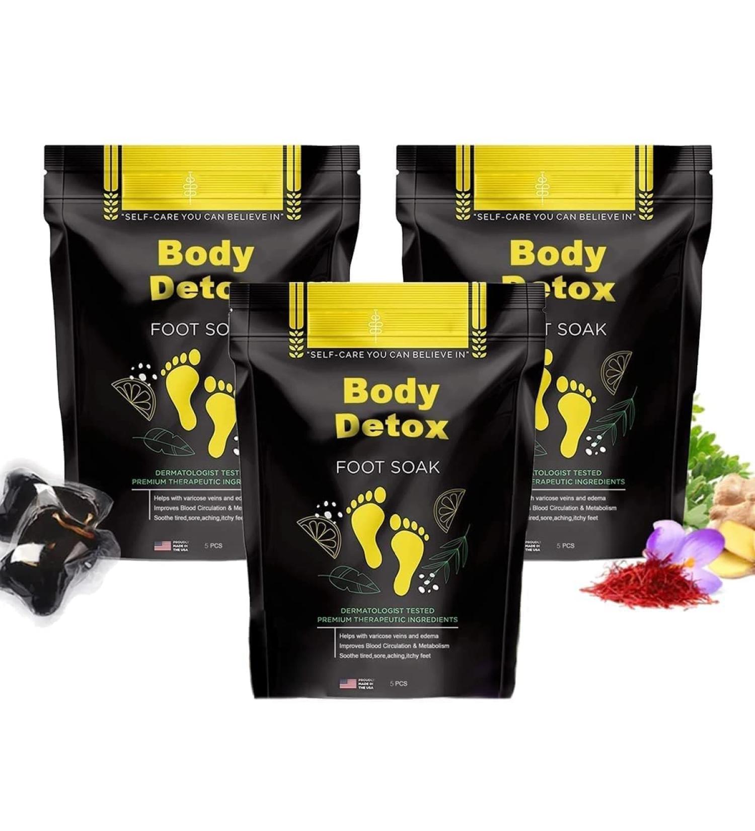 Herbal Cleansing Foot Soak Beads - 3 Pack Slimwe Daily Rebody Body Foot Soak - 15 PCS - Buy Online on GoSupps.com