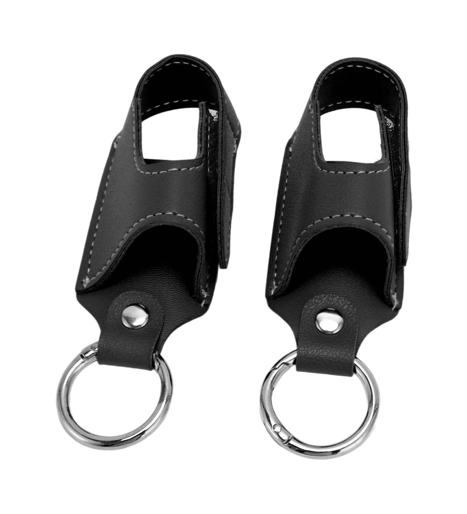 2pcs PU Leather Asthma Inhaler Holder Portable Asthma Inhaler Holder Case with Clip for Home Work or Travel (Black) - Buy Online on GoSupps.com