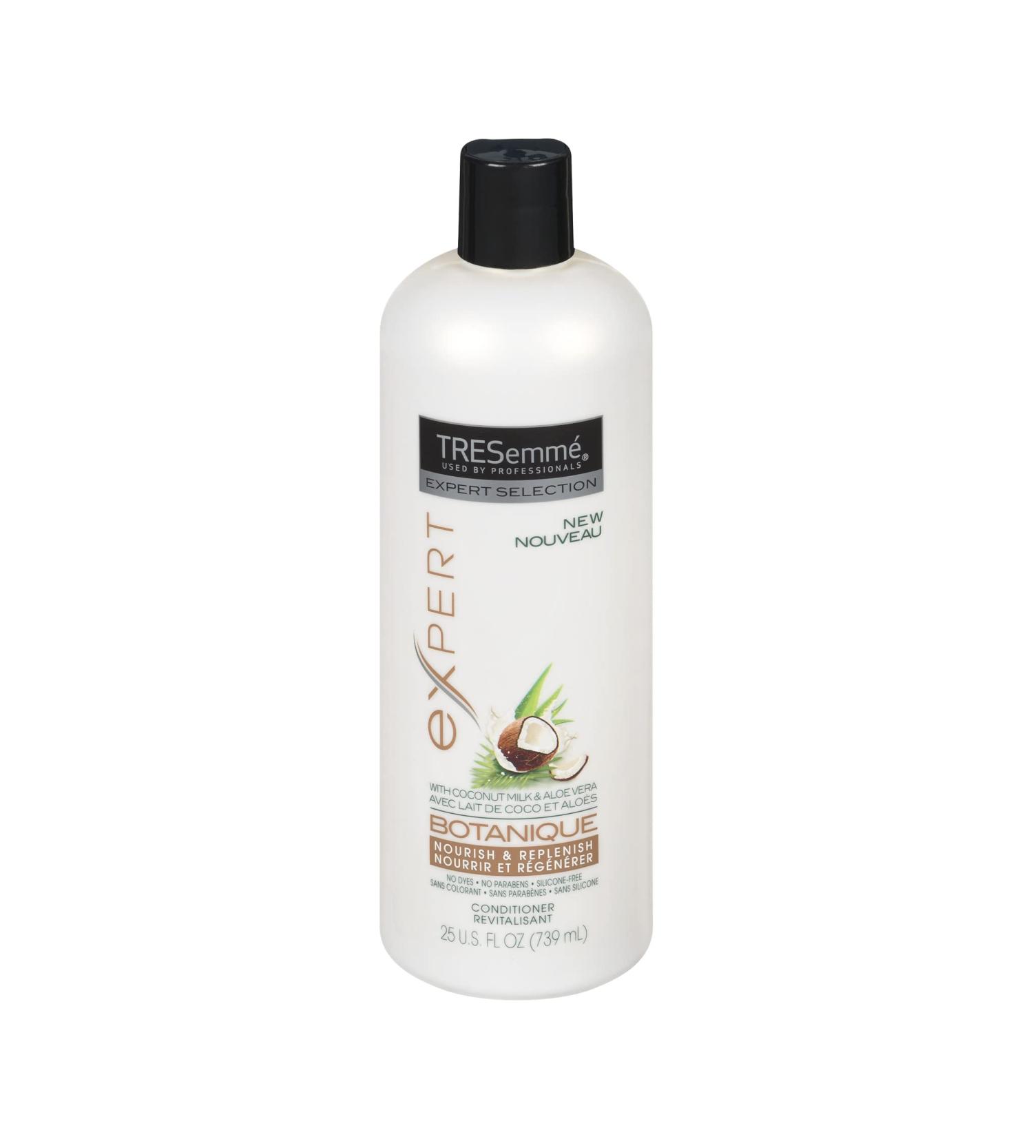 TRESemm Botanique Nourish & Replenish Conditioner for dry hair Coconut Milk & Aloe Vera with no dyes parabens or silicone 739 ml Botanique Nourish Conditioner 739 ml (Pack of 1) - Buy Online on GoSupps.com