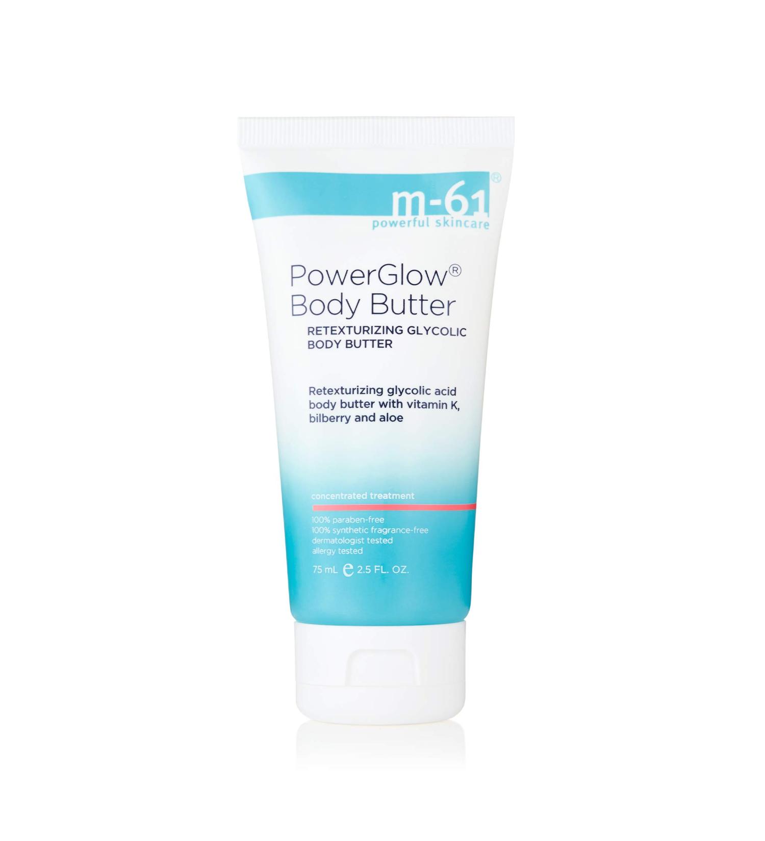M-61 PowerGlow Body Butter 6.7 oz. | Glycolic, Vitamin K, Aloe | Smoothing & Retexturizing - Buy Online on GoSupps.com
