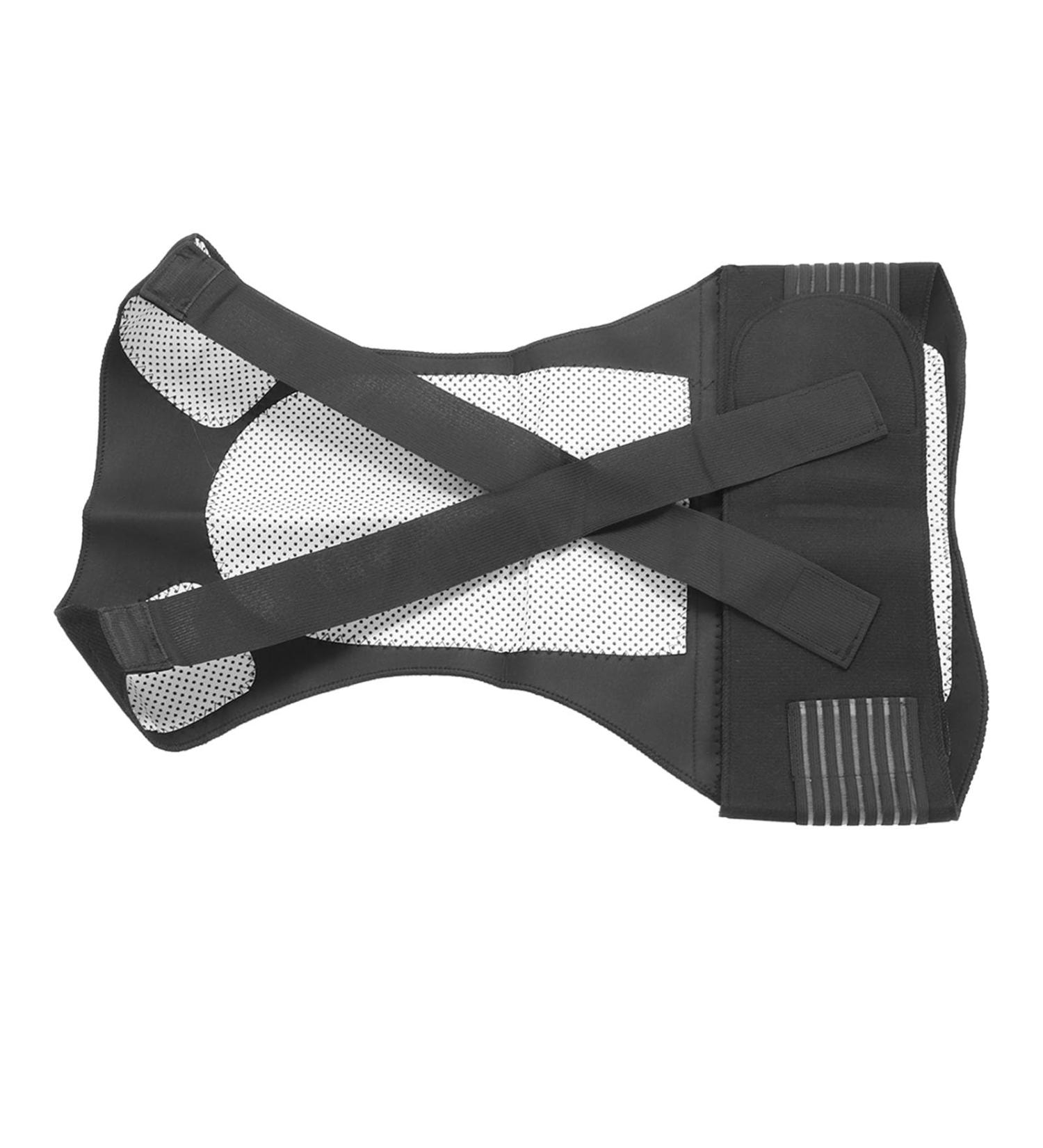 Acouto Heated Waist Brace Vest Adjustable Velcro Soft Design Ideal for Pain Relief | International Shipping Available - Buy Online on GoSupps.com