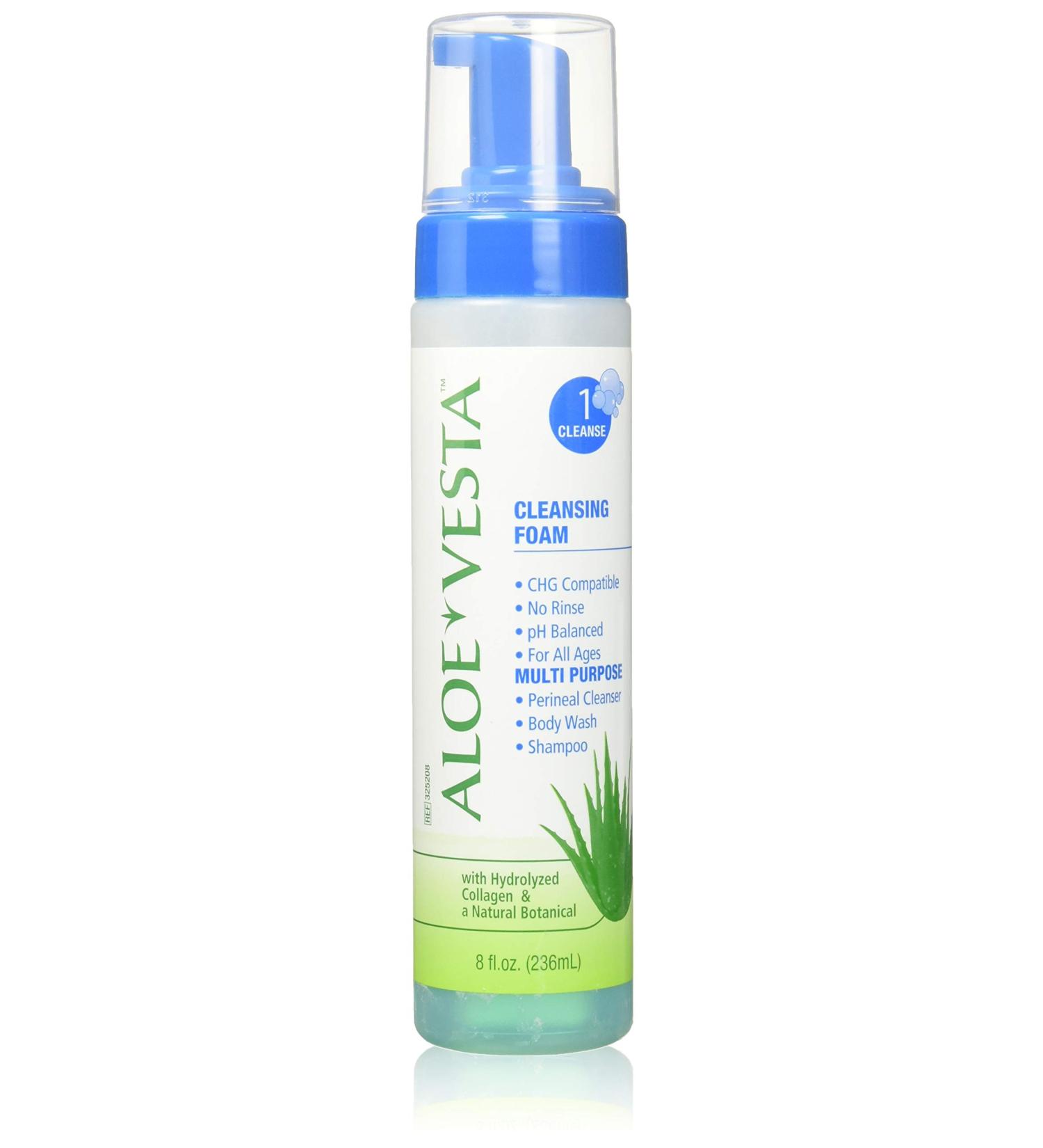 ConvaTec Aloe Vesta Cleansing Foam 8 oz (Pack of 3).