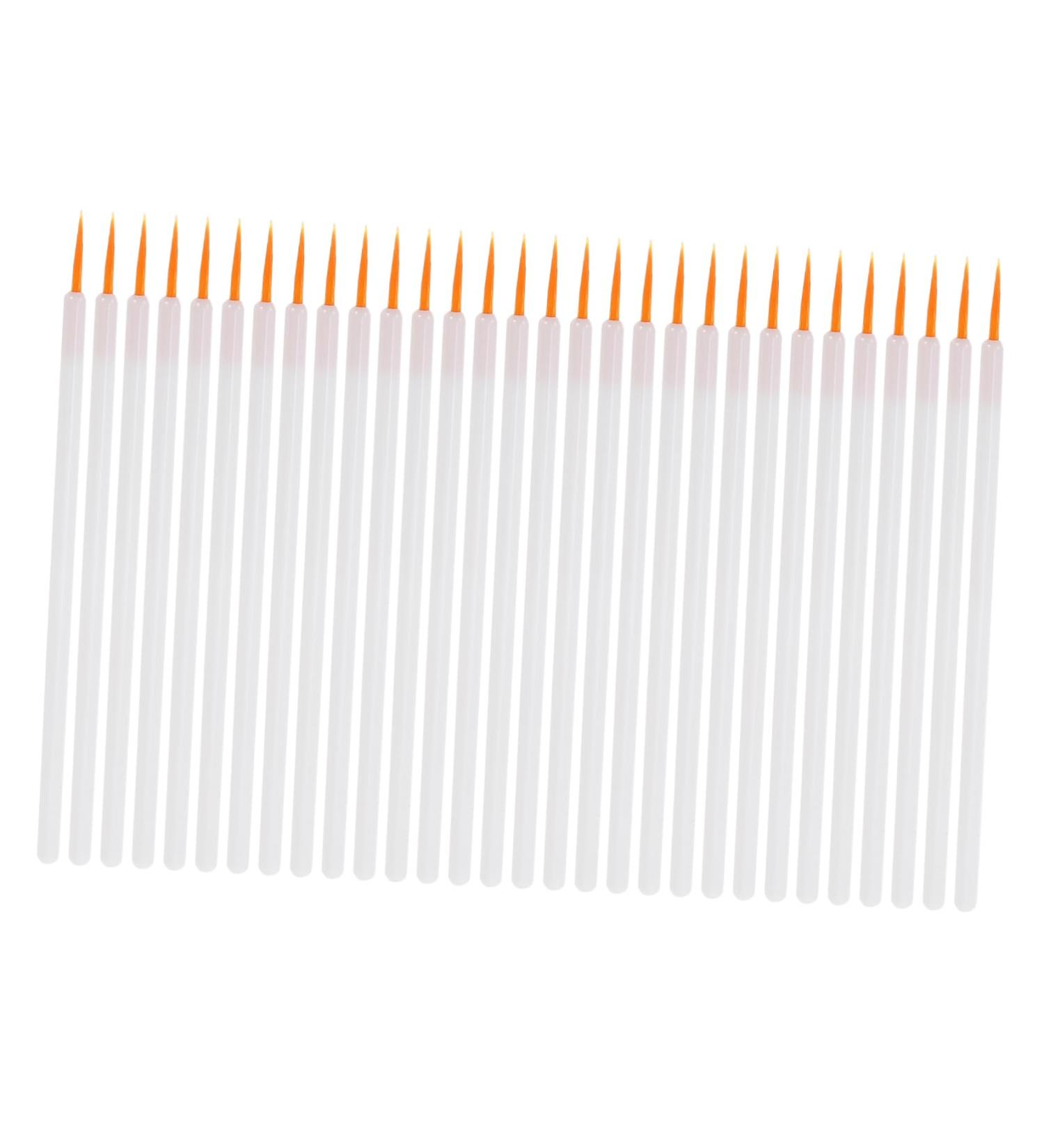 SOESFOUFU 100Pcs white eyeliner fine point makeup eyeliner brush eyeliner brush applicator - Buy Online on GoSupps.com