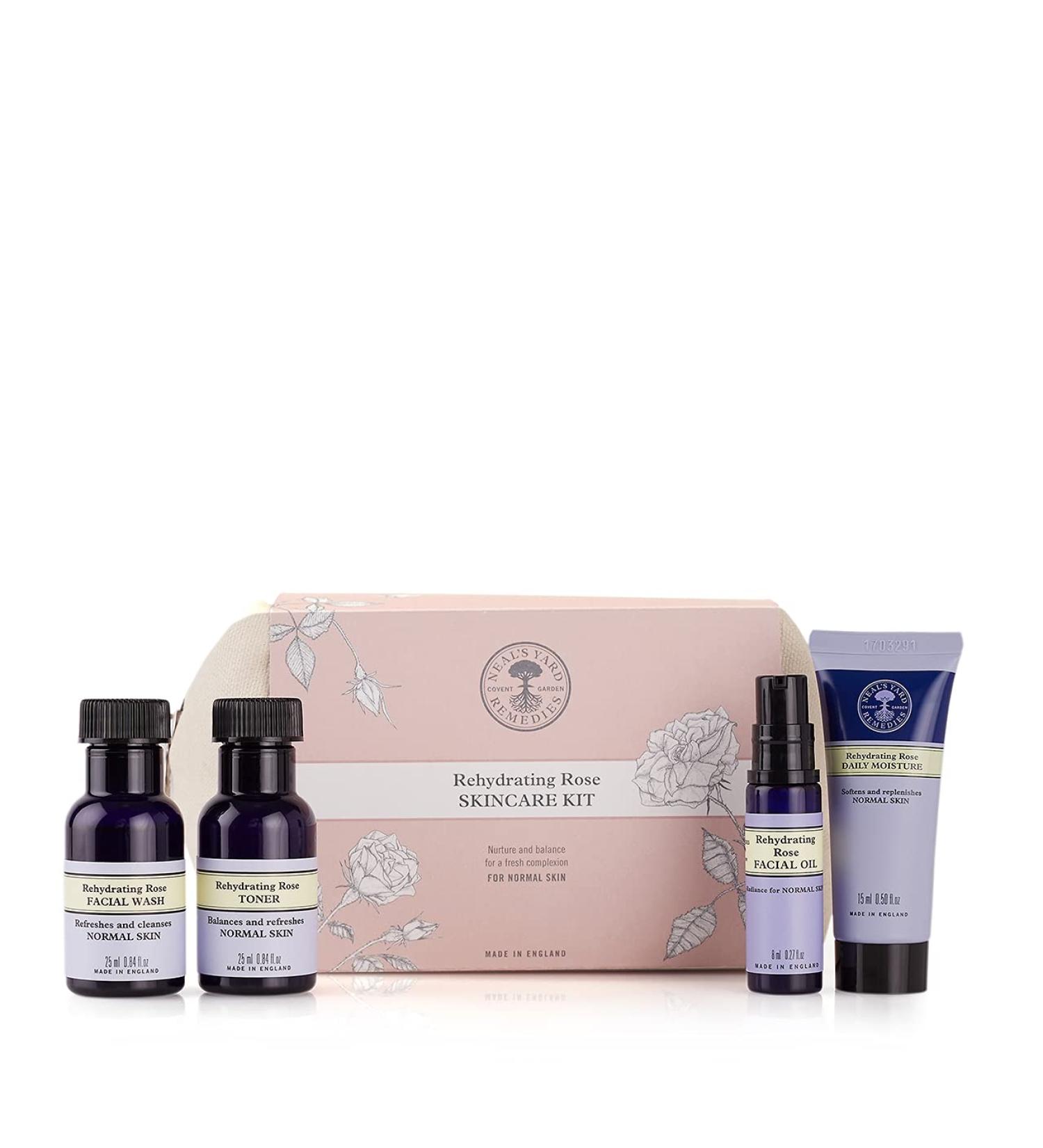 Neal's Yard Remedies Rehydrating Rose Skincare kit | Restores Radiance for Normal Skin Types - Buy Online on GoSupps.com