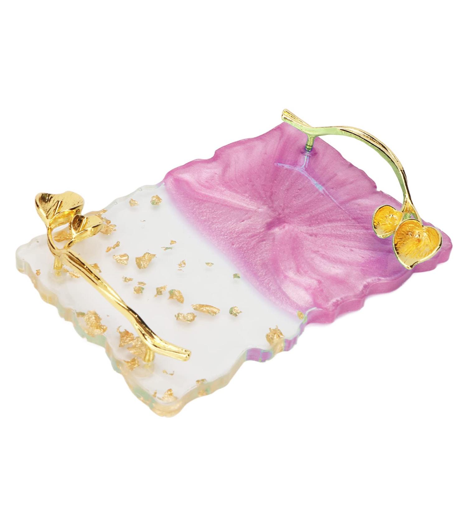  Bamjour Nail Polish Palette Mixed Color Palette for Nail Art Non-Slip Nail Polish Gel Color Display Board Mixing Plate (PINK) - Buy Online on GoSupps.com