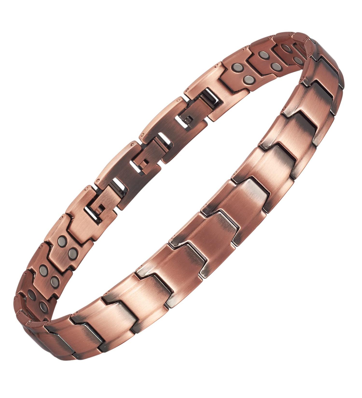 Buy Enercoppex Copper Foot Chain for Men - Magnetic Arthritis Relief Jewelry Pure Copper 3500 Gauss Ideal Healthy Gift - Buy Online on GoSupps.com