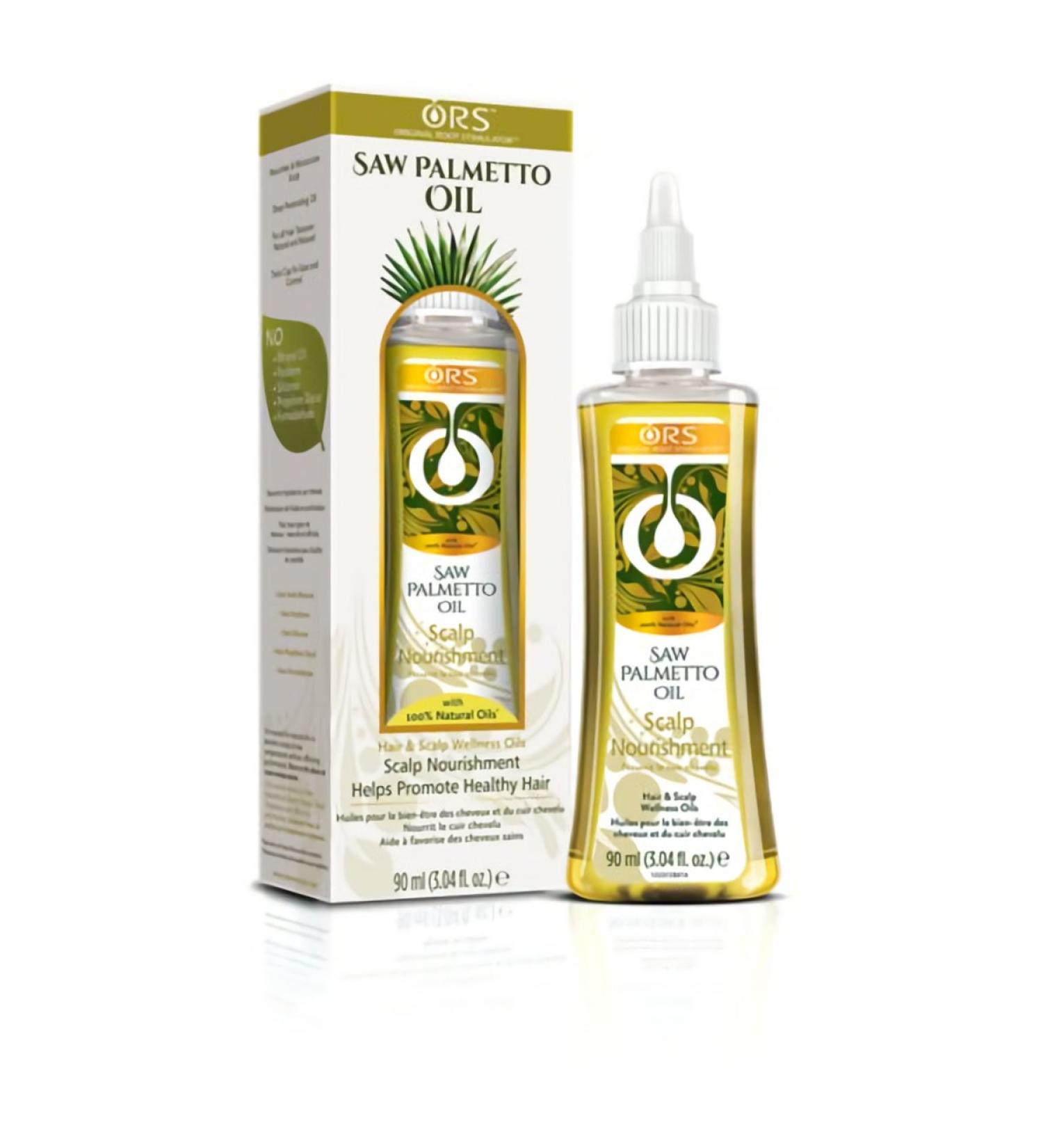 Ors Saw Palmetto Oil Scalp Nourishment Hair & Scalp Wellness Oil 3.04 Oz