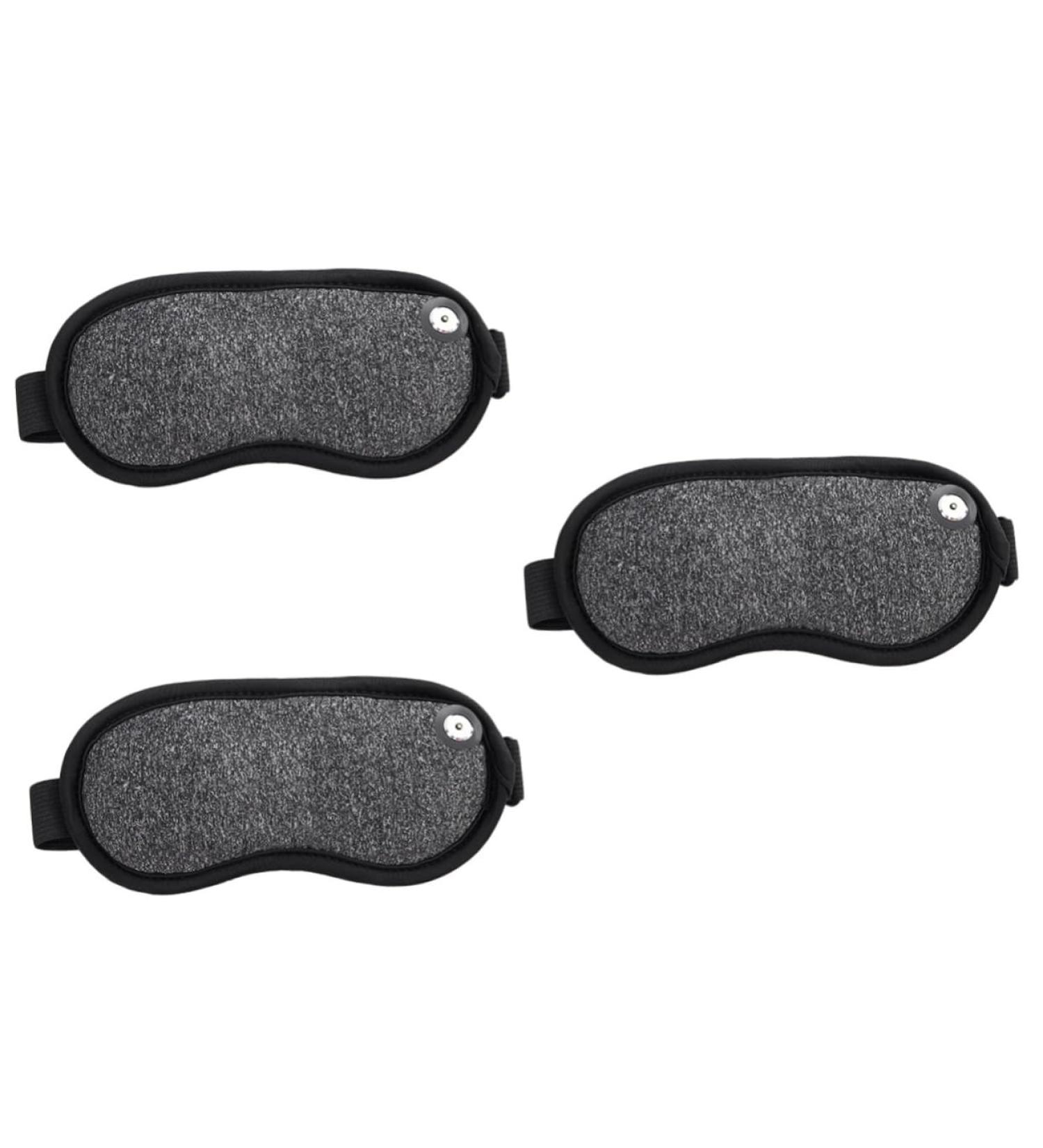 GLEAVI 3 Sets Heated Silk Eye Masks - Electric Sleep Eye Cover & Travel Blindfolds for Ultimate Comfort - Buy Online on GoSupps.com