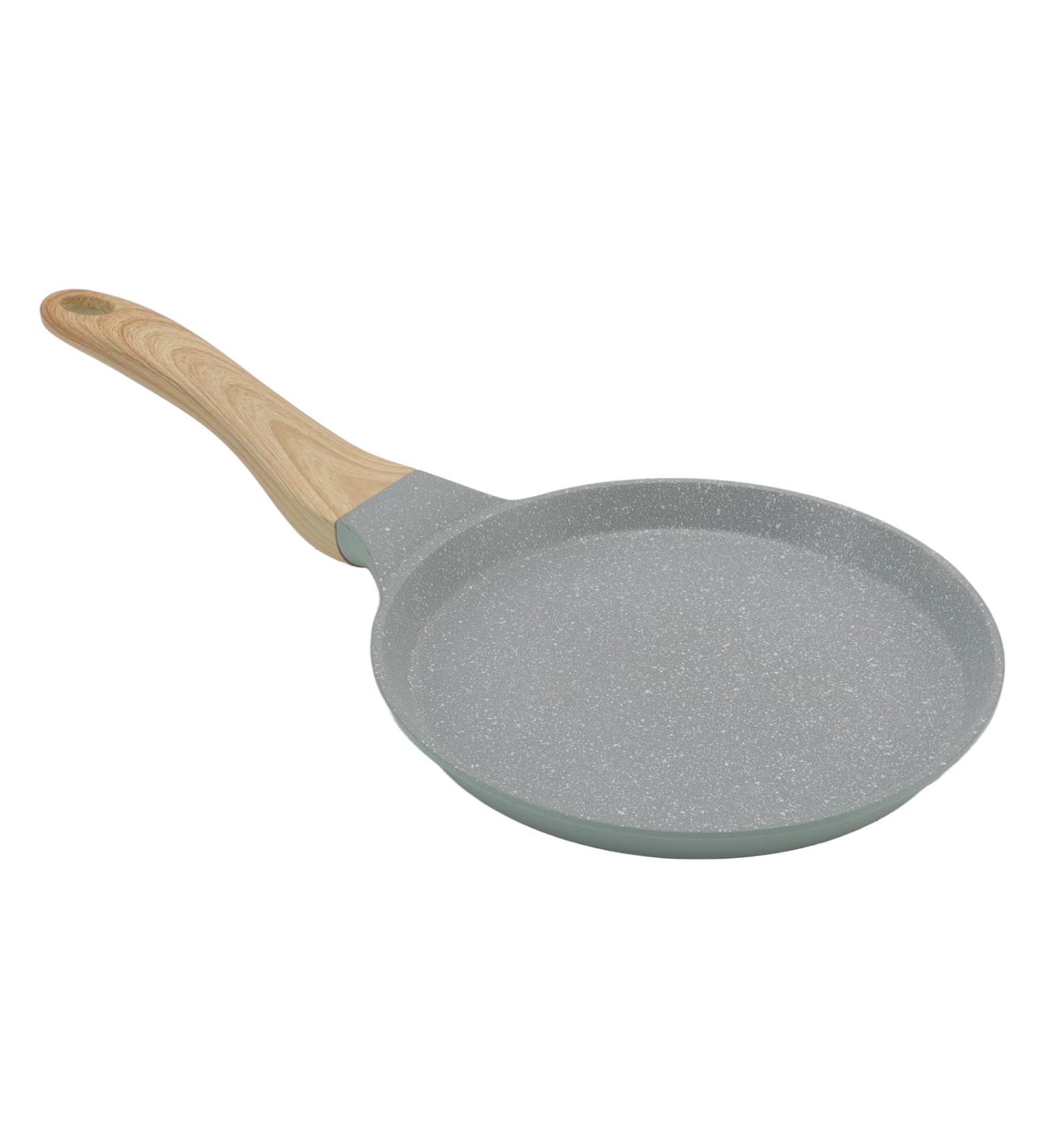Verdant Touch Breakfast Frying Pan Nonstick Frying Pan Green Aluminum Alloy Glossy Breakfast Frying Pan with Ergonomic Handle for Kitchen 20cm/7.9in - Buy Online on GoSupps.com