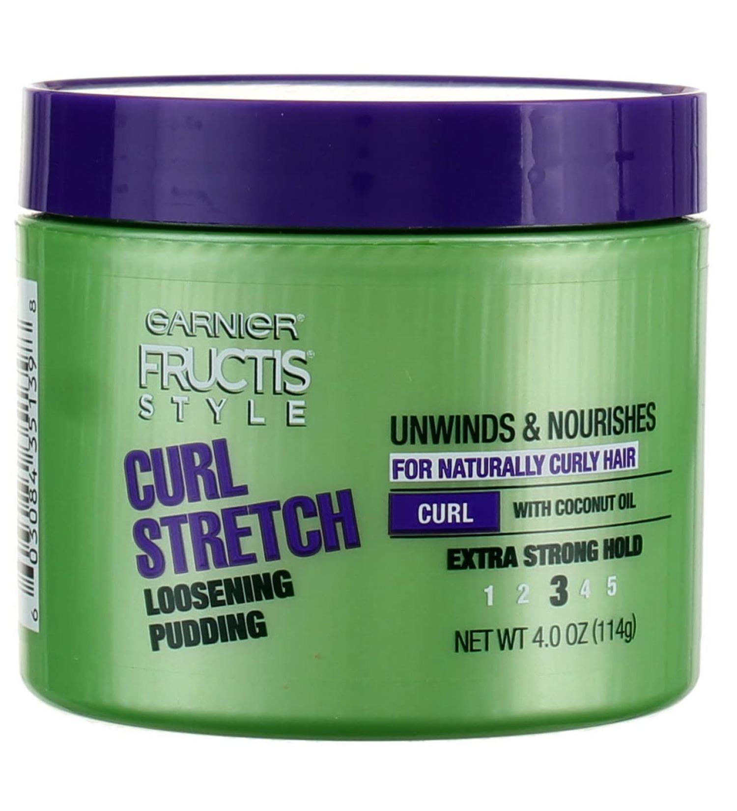 Garnier Fructis Curl Stretch Pudding 4 oz - Loosening Hair Cream for Defined Curls - Buy Online on GoSupps.com