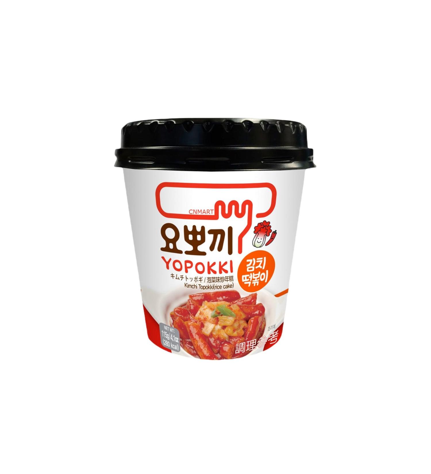 Yopokki Kimchi Flavour Topokki Rice Cake Cup 115g - Young Poong, CNMART - Buy Online on GoSupps.com