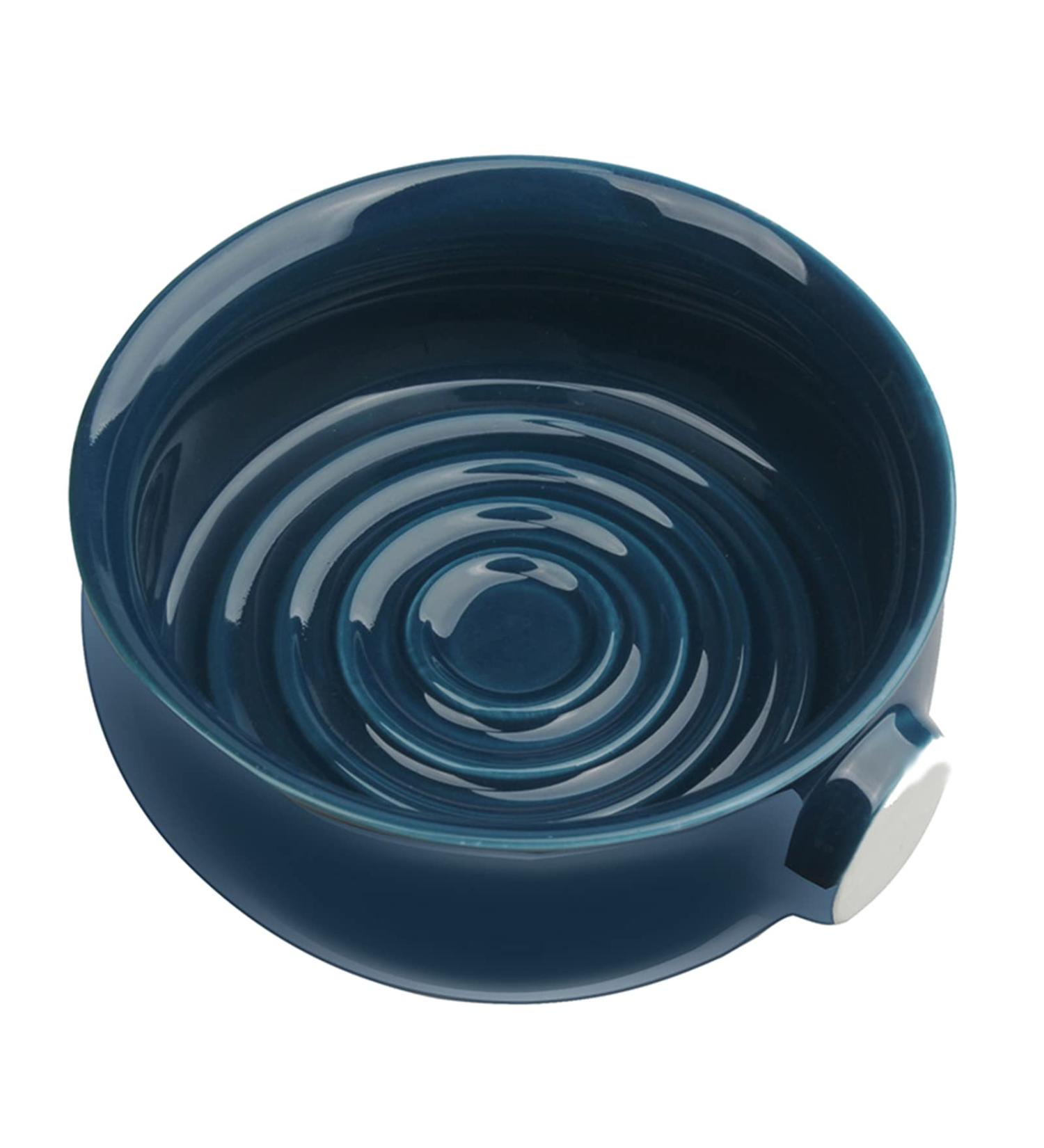 Awydky Ceramic Shaving Bowl - Dark Blue & Wide Mouth Design | Perfect for Men s Cream Shaving International Shipping Available - Buy Online on GoSupps.com