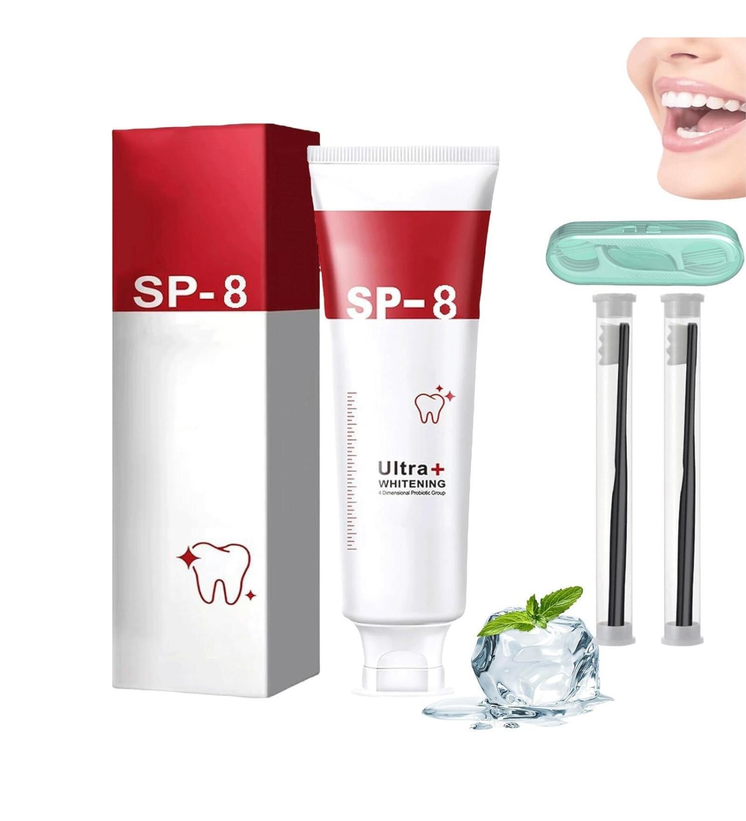 Sp8 Probiotic Toothpaste - Ultra Whitening & Fresh Breath | International Shipping Available - Buy Online on GoSupps.com