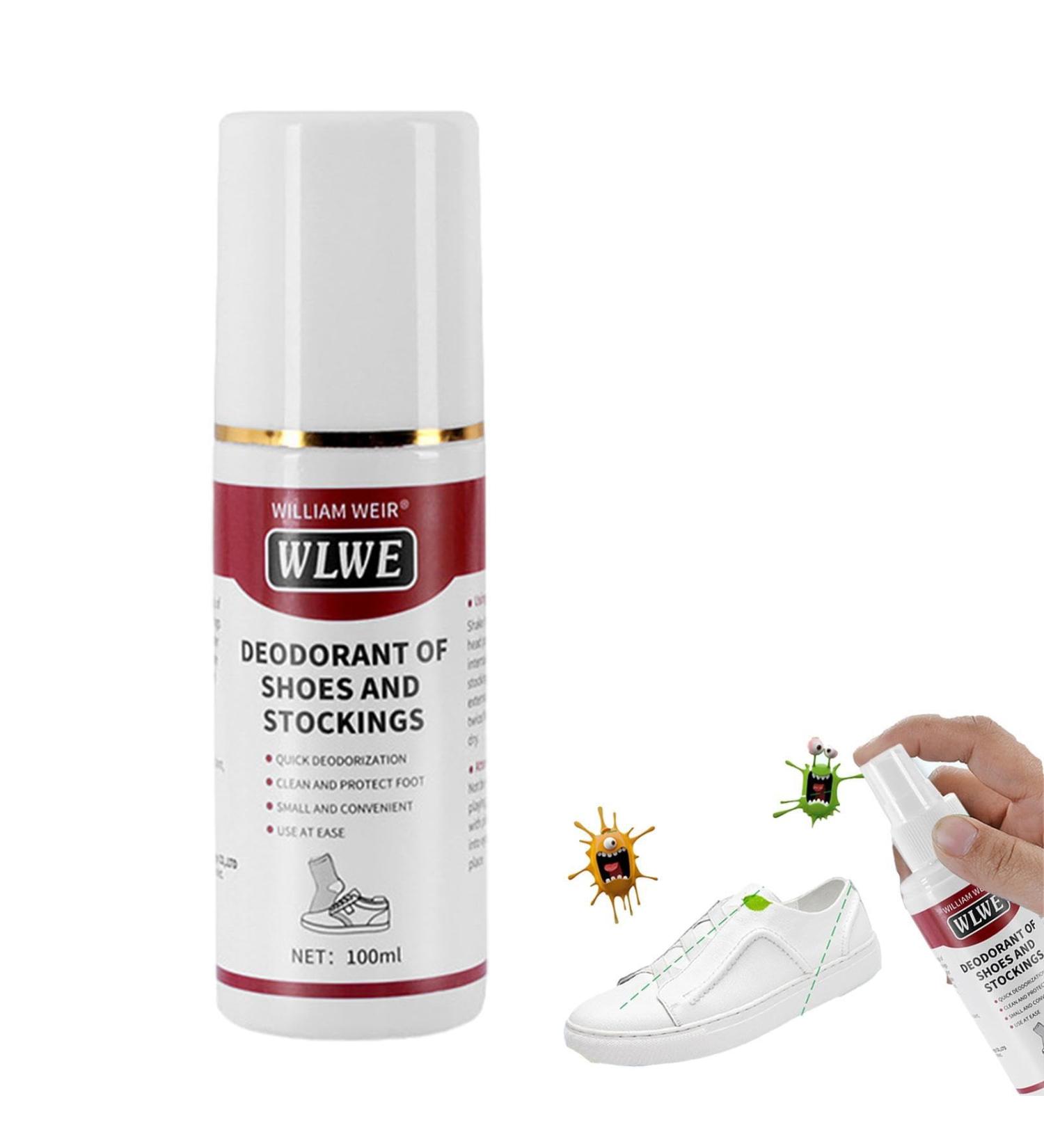 Shoe Spray Deodorizer | Foot Spray Odor Eliminator Spray - 100ml Natural Long-Lasting Quick Dry Shoe Smell Fighter for Canvas Leather Gym Shoes Welts - Buy Online on GoSupps.com