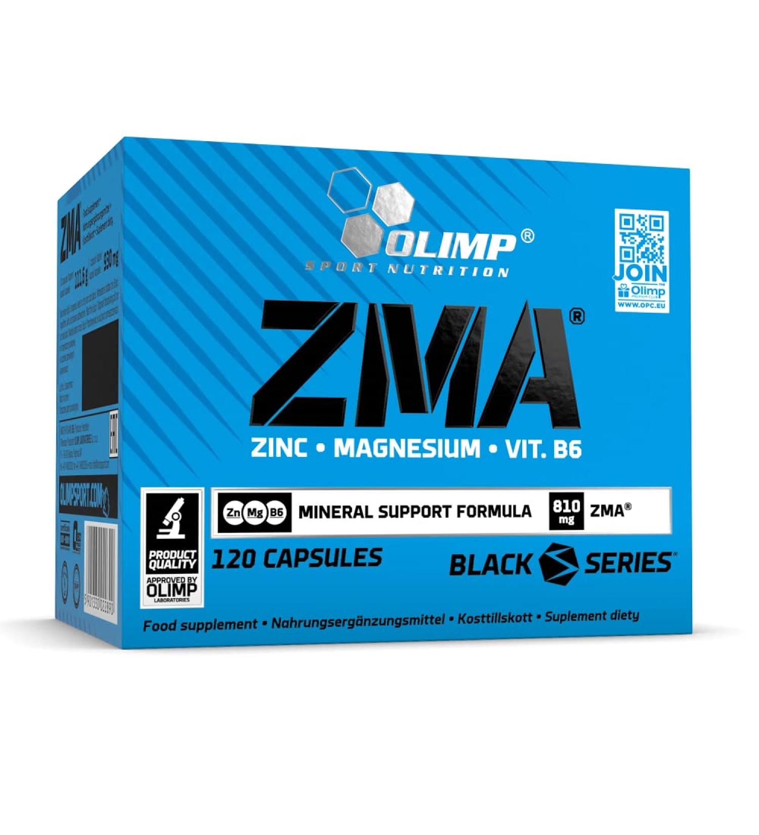 Olimp ZMA - 120 caps Testosterone Booster Power Energy Strength Muscle Growth Muscle Pump Focus TUTRITION - Buy Online on GoSupps.com