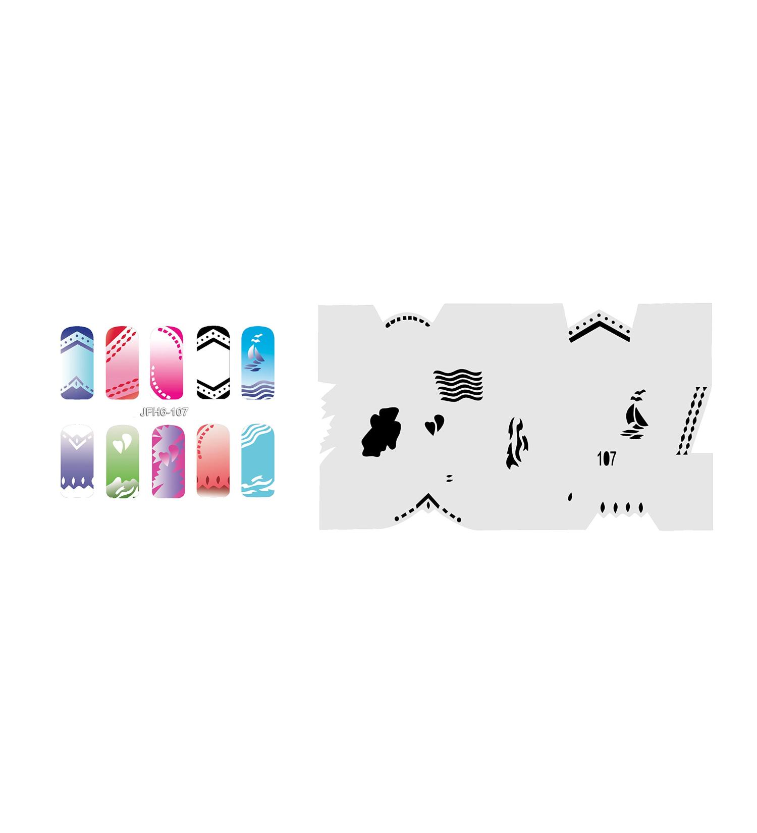 Fingernail stencil (airbrush nail art) Fengda JFH06-107