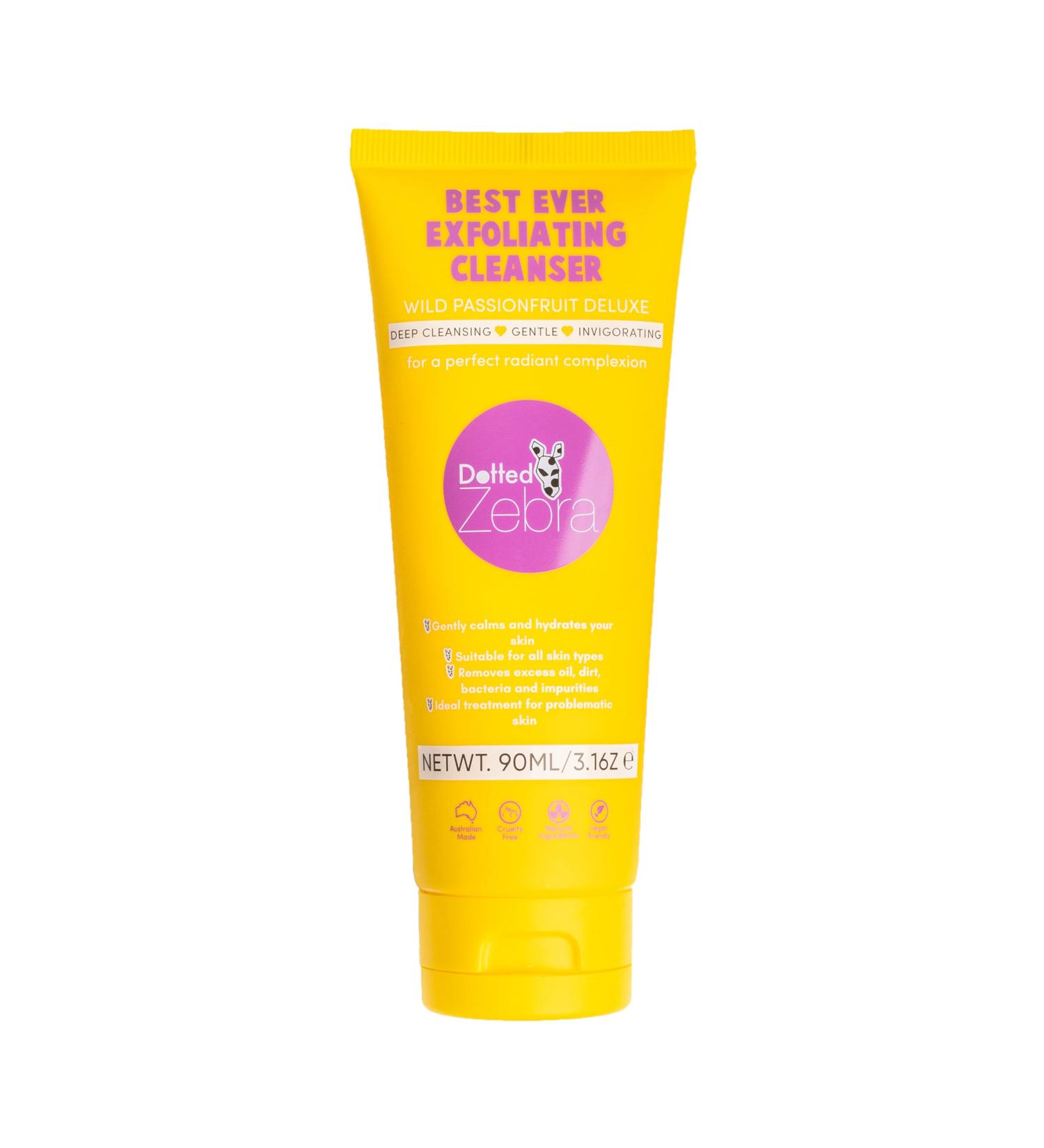 Best Ever Exfoliating Cleanser - Vegan Face Wash with Passionfruit | 3.16 oz Exfoliator for All Skin Types - Buy Online on GoSupps.com