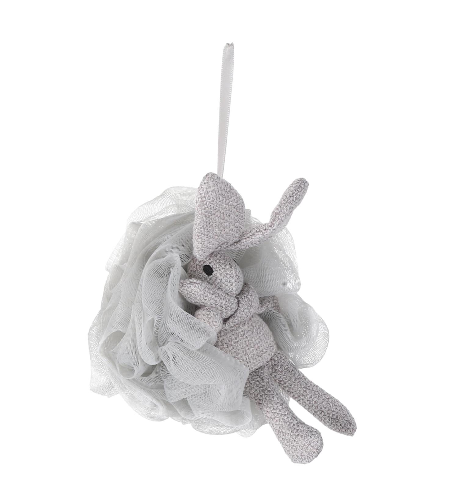 Healeved Bath Mesh Sponge Portable Bathing Balls Bunny Bath Loofah Body Scrubber Loofah Shower Pouf Sponge Body Wash Sponge Bath Shower Wishing Rabbit Pe Child Household Pink - Buy Online on GoSupps.com