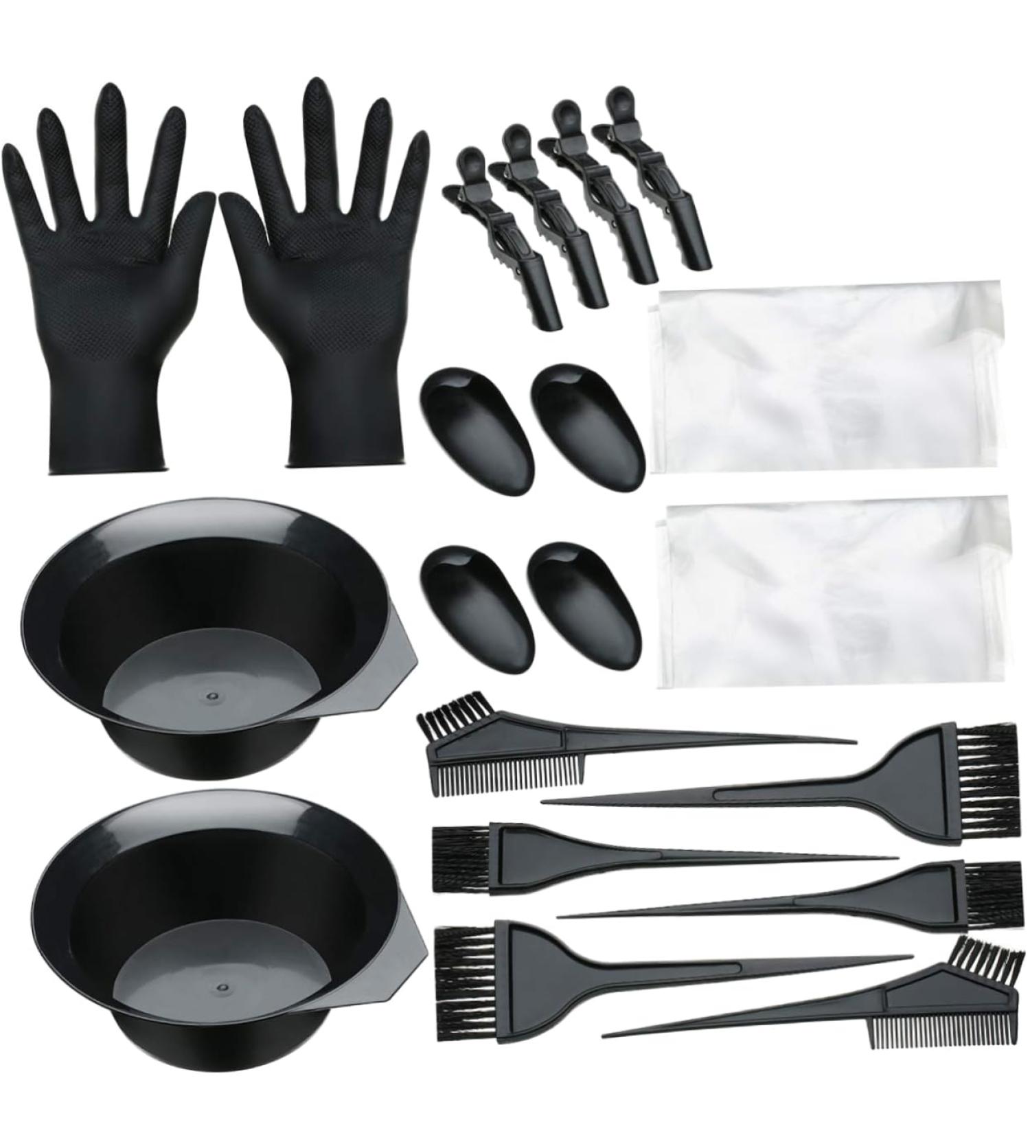 minkissy 1 Hair Salon Tool Kit Hairdressing Bowl Hair Tinting Kit Hair Dying Brush Hair Bleach Mixing Hair Color Bowls Hair Coloring Dyeing Kit Hair Blower Dryer Brush 20 Piece Set Hair Dye - Buy Online on GoSupps.com