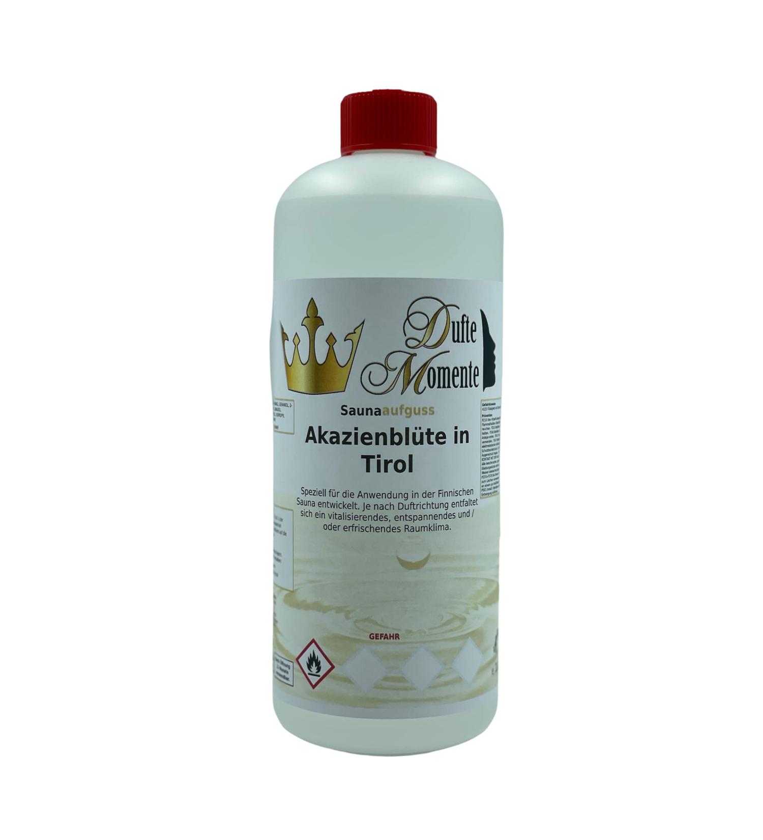 Sauna Infusion Concentrate - Acacia Blossom | 1L HDPE Bottle with Dropper Cap & Child Safety Lock | International Shipping - Buy Online on GoSupps.com