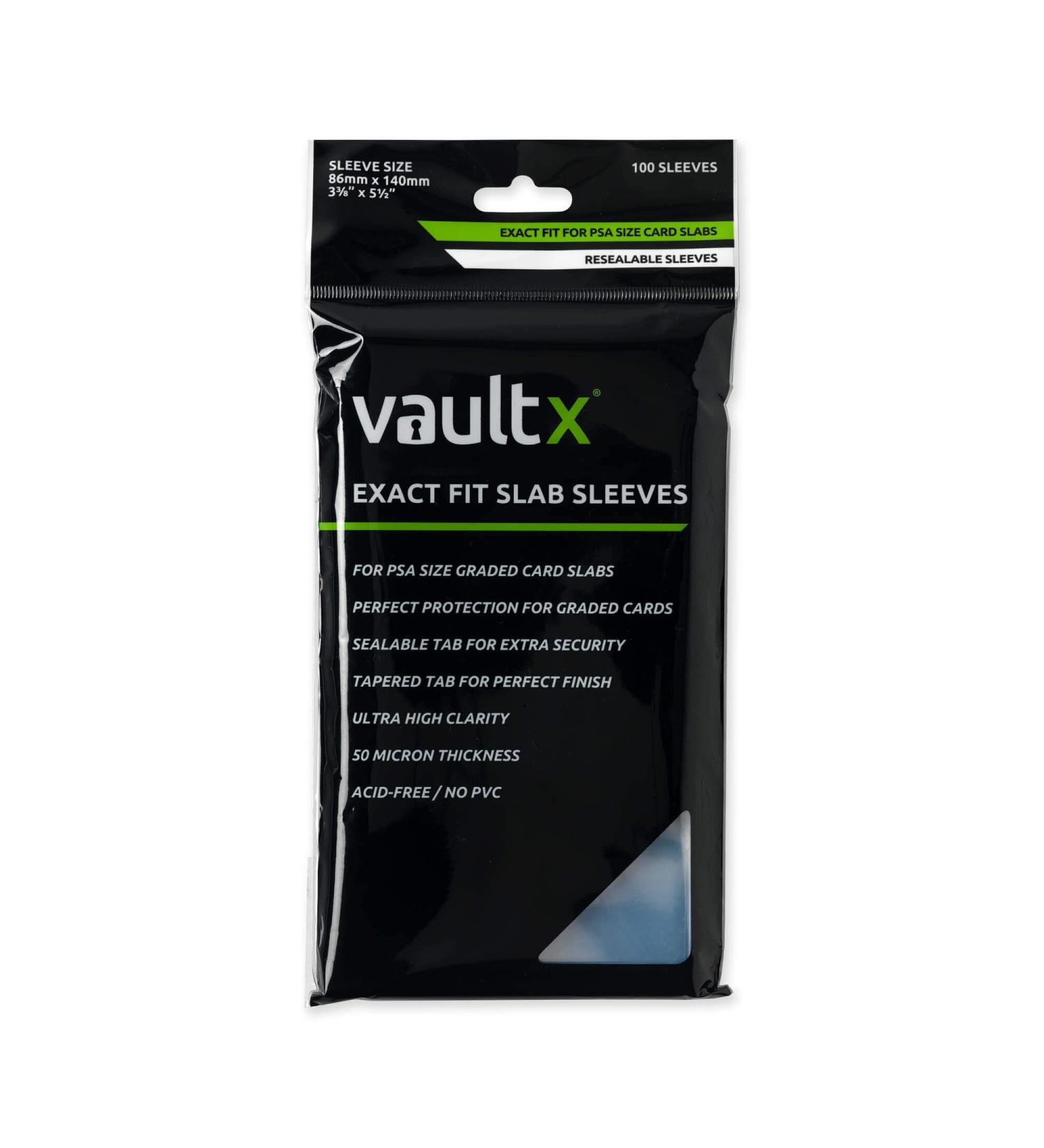 Vault X PSA CGC Graded Card Sleeves - Exact Fit Slab Sleeves (100pcs) - Buy Online on GoSupps.com